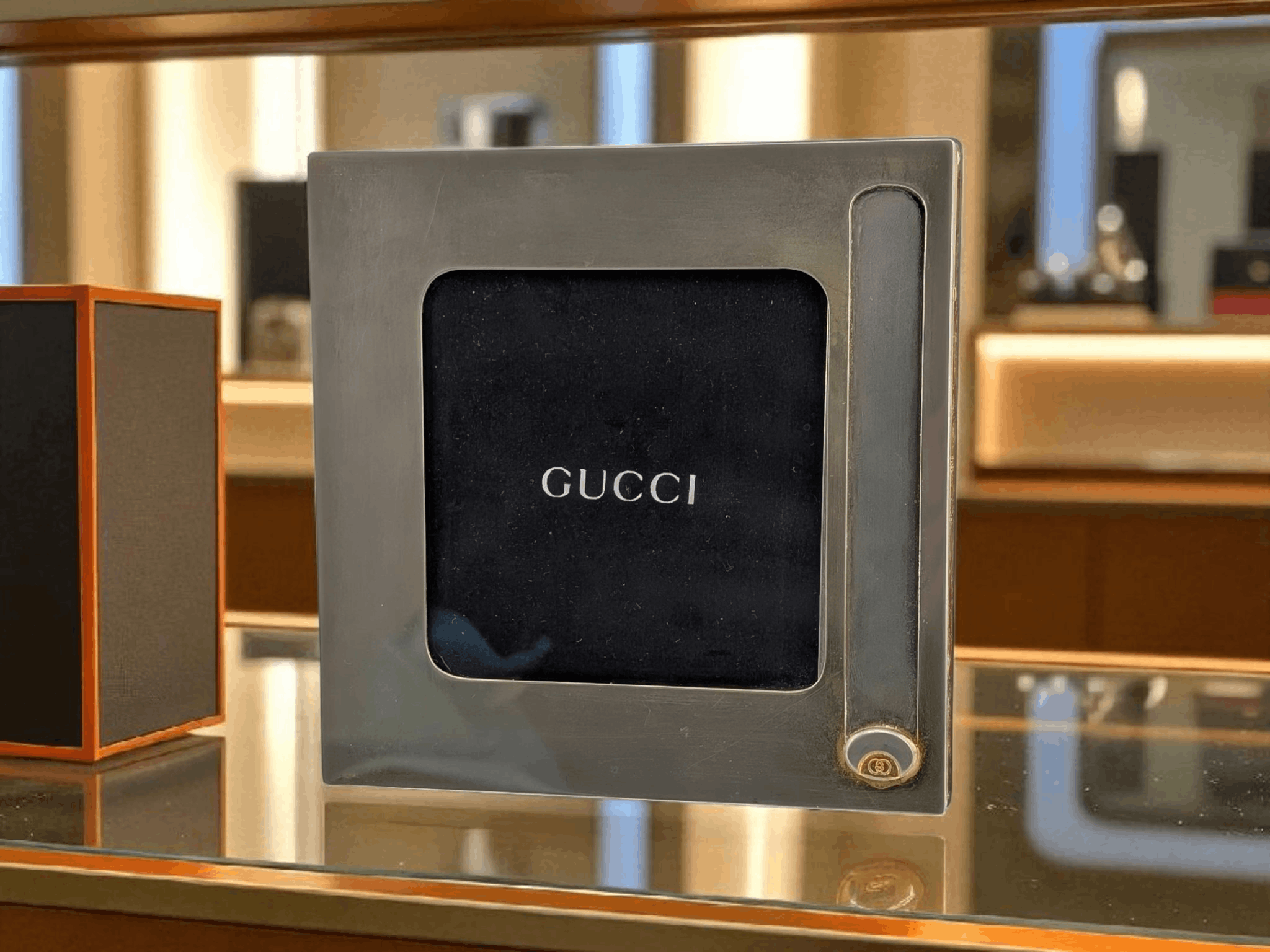 Gucci RARE Gucci Vintage Frame Silver Plate Signed Italy 70s Size ONE SIZE - 1 Thumbnail