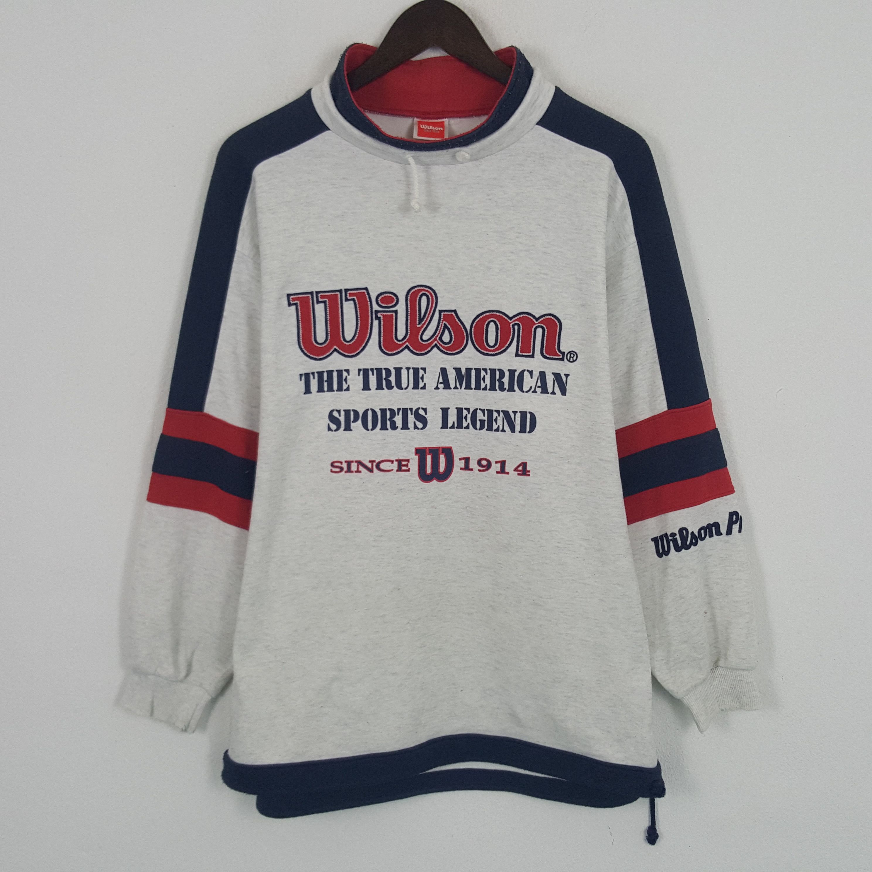 Vintage Wilson Embroidery Sweatshirt