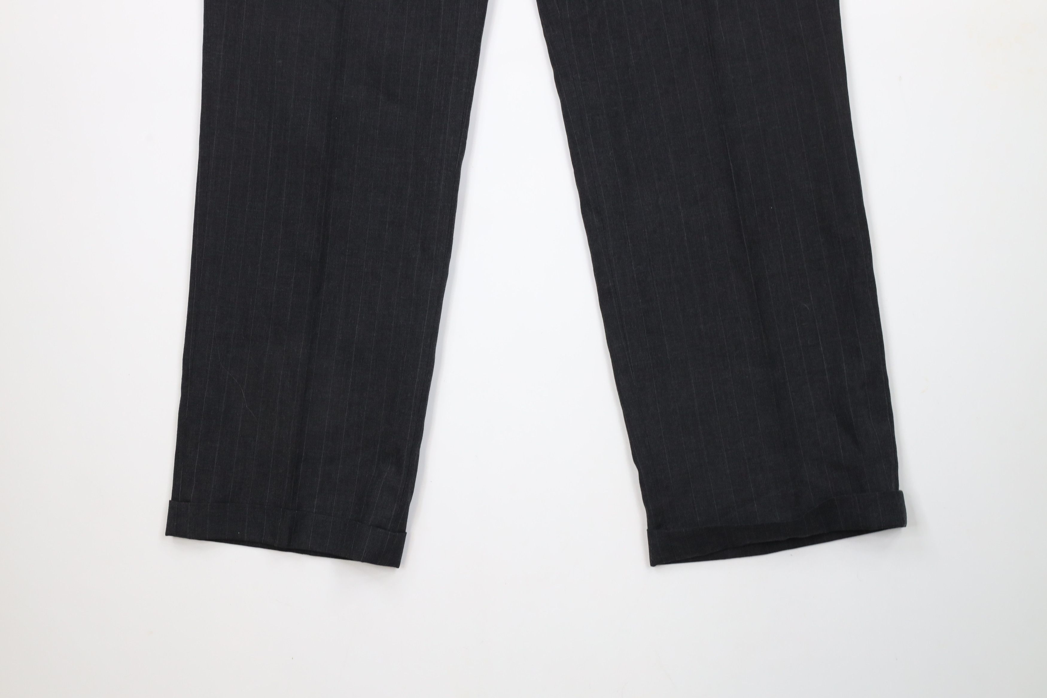 Vintage Vintage 70s Streetwear Pleated Cuffed Wide Leg Chino Pants Size US 36 / EU 52 - 4 Thumbnail