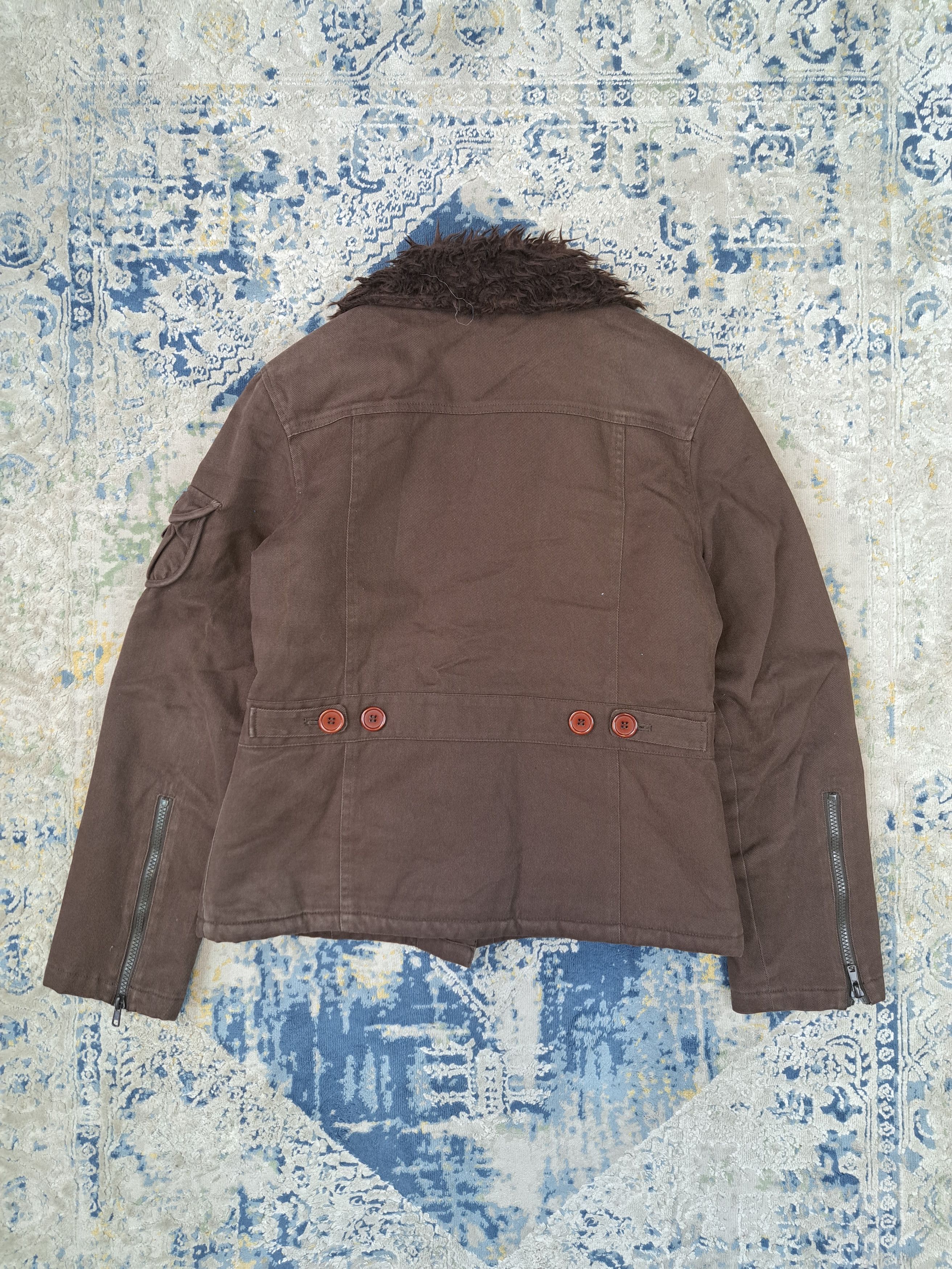 Japanese Brand Avant Garde Faux Fur Lined Cropped Jacket Size M / US 6-8 / IT 42-44 - 4 Thumbnail