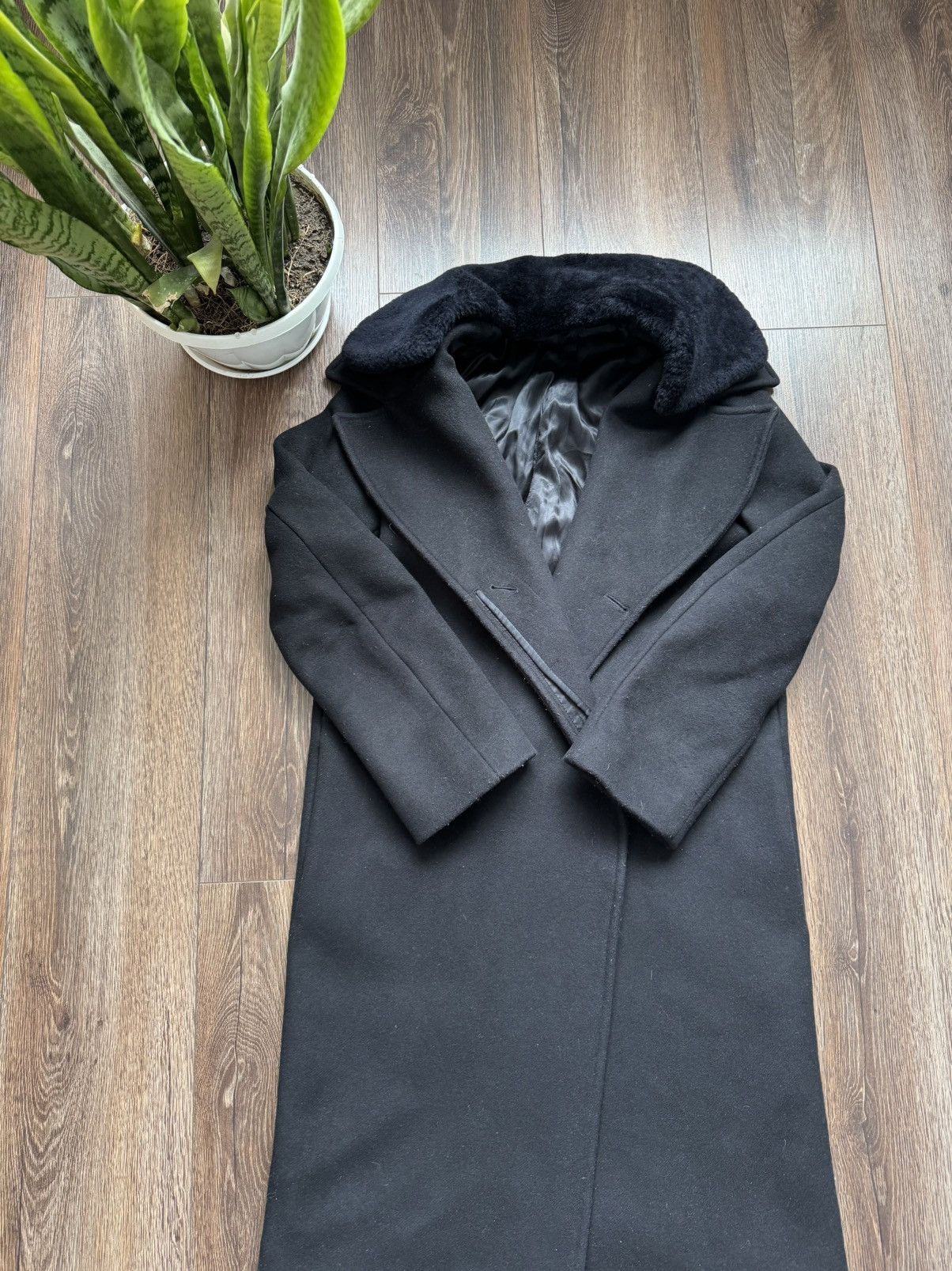 Acne Studios Acne Studios Women’s S avant garde black wool fur coat Size S / US 4 / IT 40 - 5 Thumbnail
