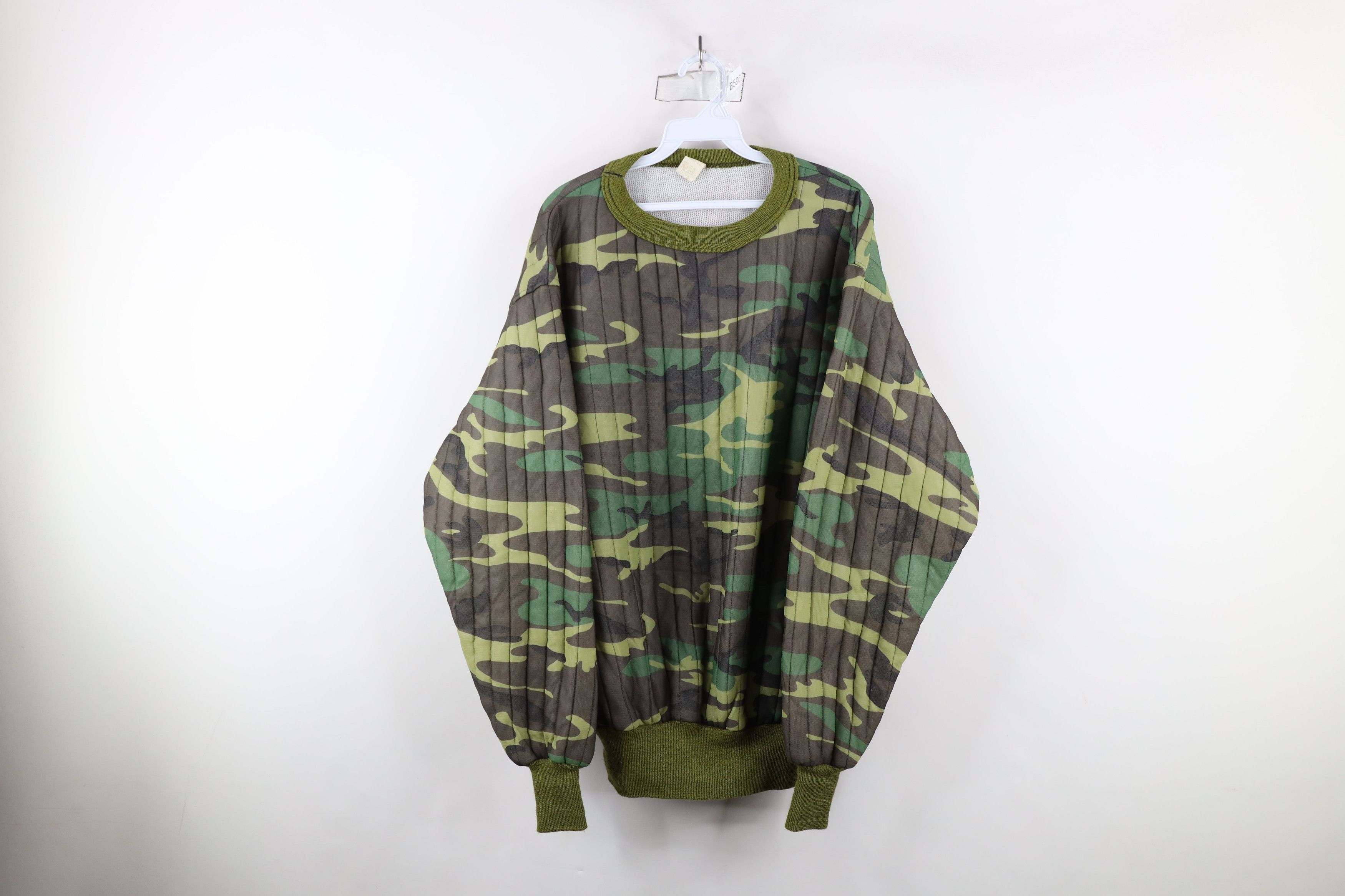 Vintage Vintage 70s Streetwear Thermal Camouflage Sweatshirt USA Size US XXL / EU 58 / 5 - 1 Thumbnail