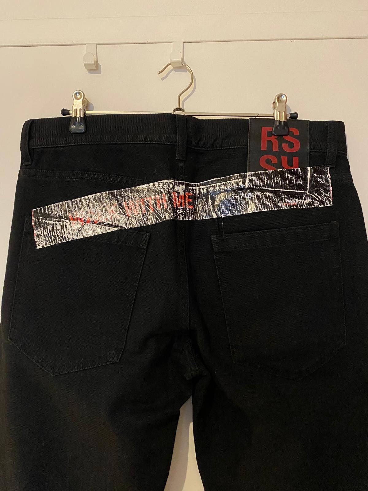 Raf Simons Raf Simons – Taped Back Jeans / Graphic Tape Jeans Size US 30 / EU 46 - 2 Thumbnail