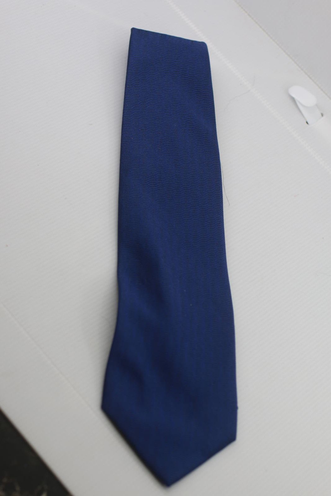 The Unbranded Brand Yves Saint Laurent Blue Silk Tie MadeinFrance Classic Luxury Size ONE SIZE - 1 Thumbnail