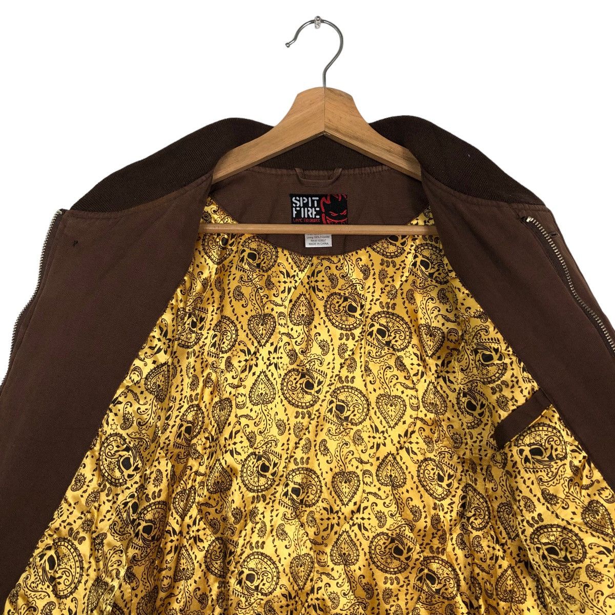 Hysteric Glamour 🔥Spit Fire Bomber Jacket Bondage Full Print Lining Size US M / EU 48-50 / 2 - 12 Thumbnail