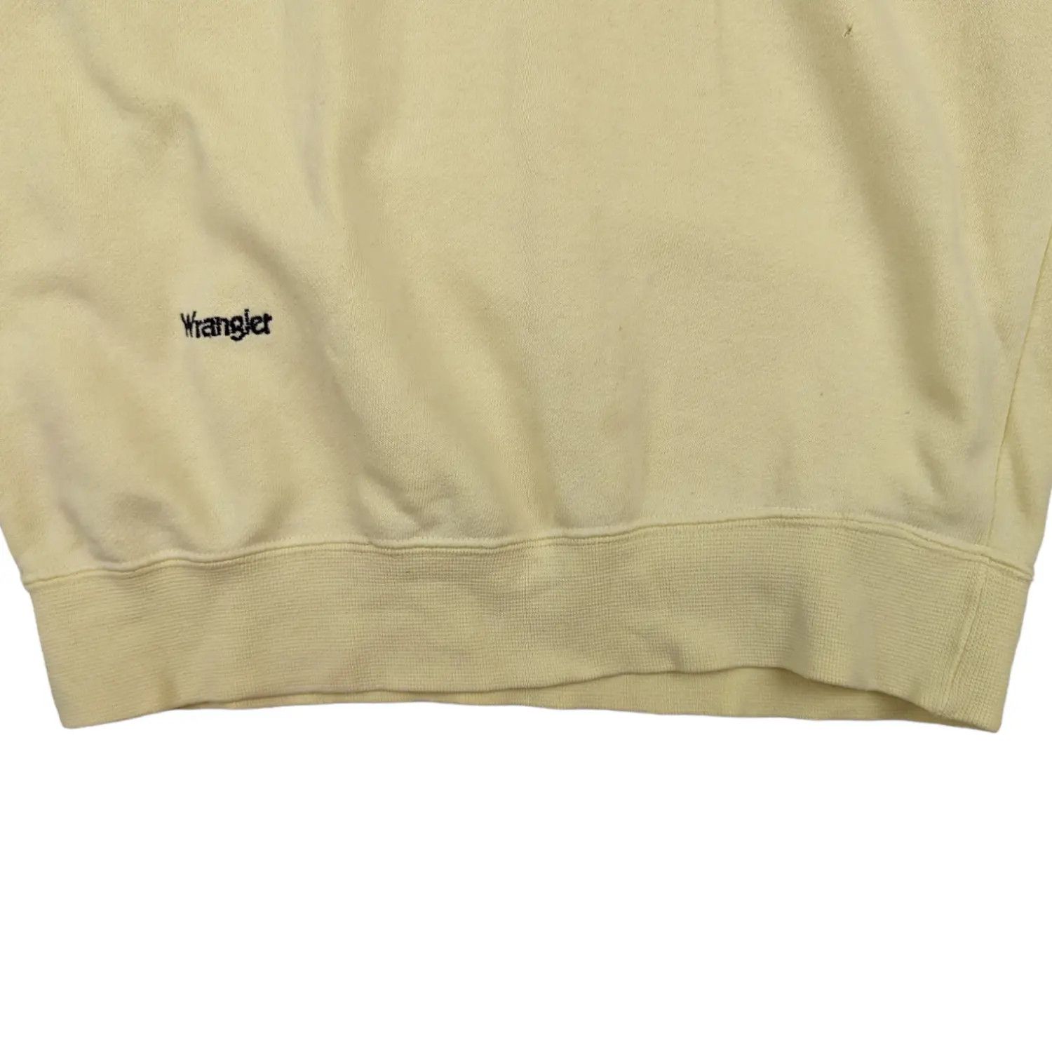 Wrangler Vintage 80's WRANGLER Yellow Plain Jumper Sweatshirt Size US XS / EU 42 / 0 - 5 Thumbnail