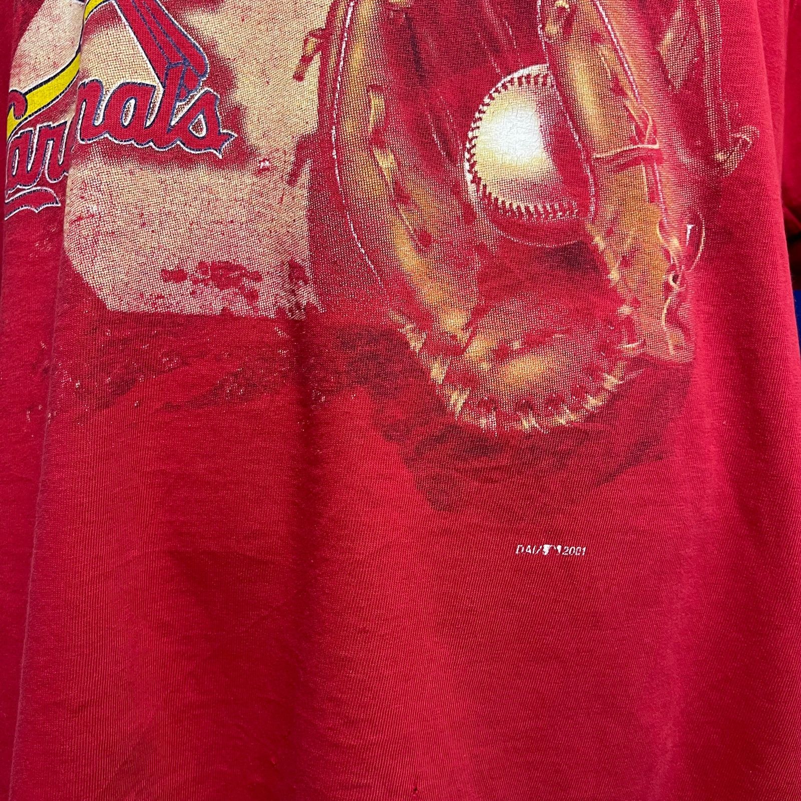 Vintage Trashed Vintage St. Louis Cardinals 2001 MLB Tee Size US XL / EU 56 / 4 - 3 Thumbnail