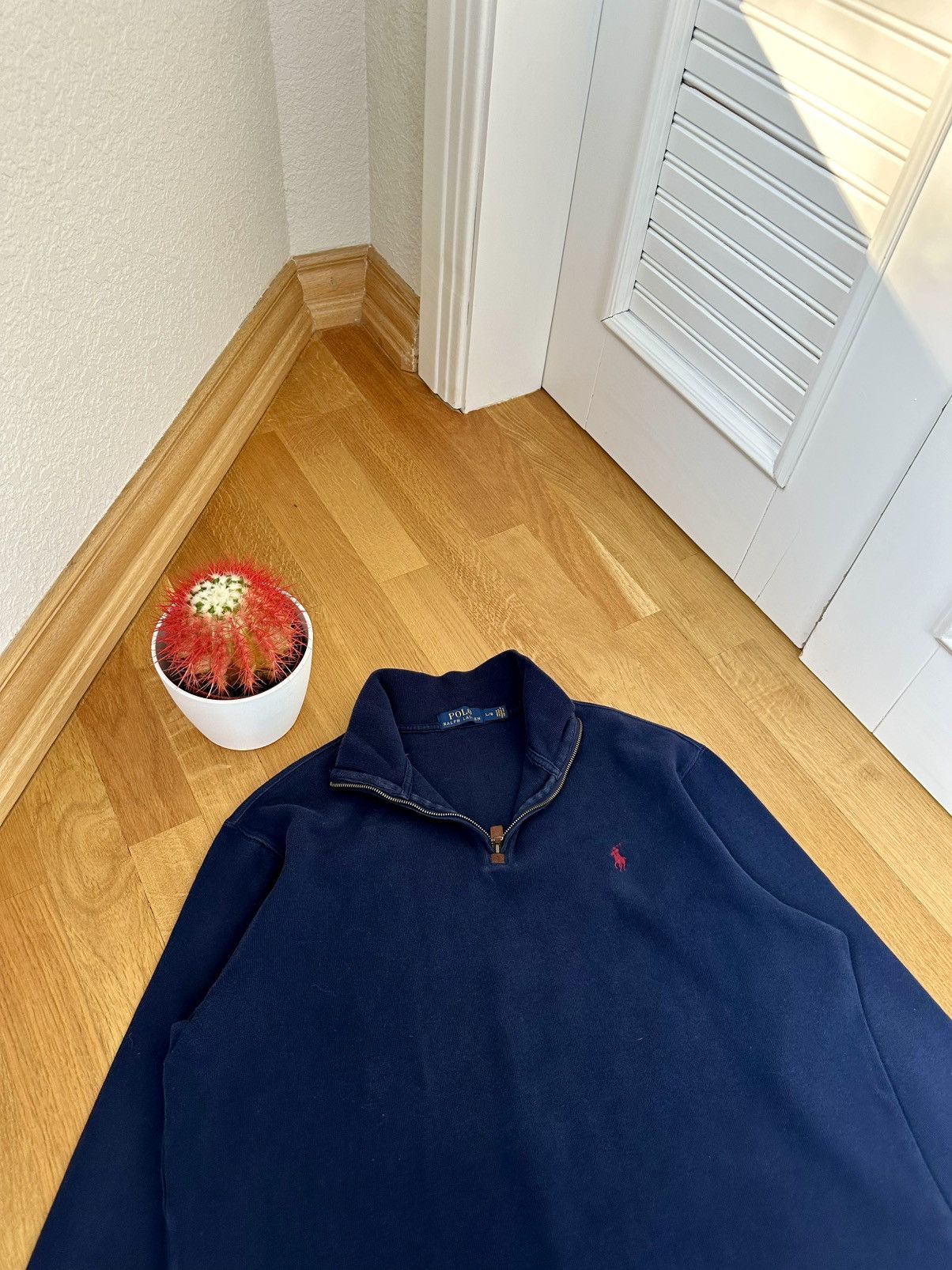 Polo Ralph Lauren Vintage Polo Ralph Lauren Blue Half-Zip Sweatshirt Size US L / EU 52-54 / 3 - 8 Thumbnail