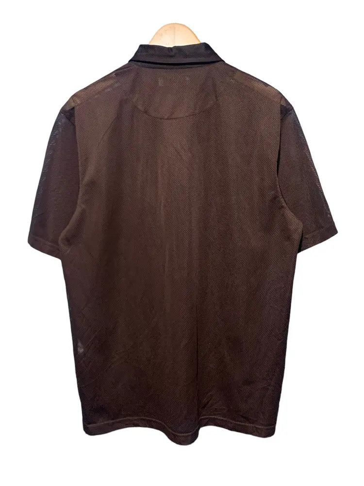 GianMarco Venturi Y2k transparent mesh fishnet summer button shirt Size US L / EU 52-54 / 3 - 11 Thumbnail