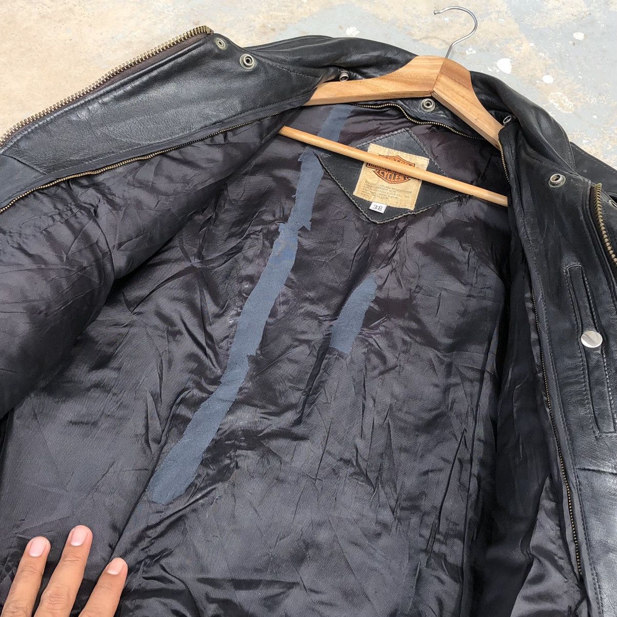Harley Davidson Vintage HARLEY DAVIDSON LEATHER FLIGHT BOMBER JACKET Size US M / EU 48-50 / 2 - 11 Thumbnail