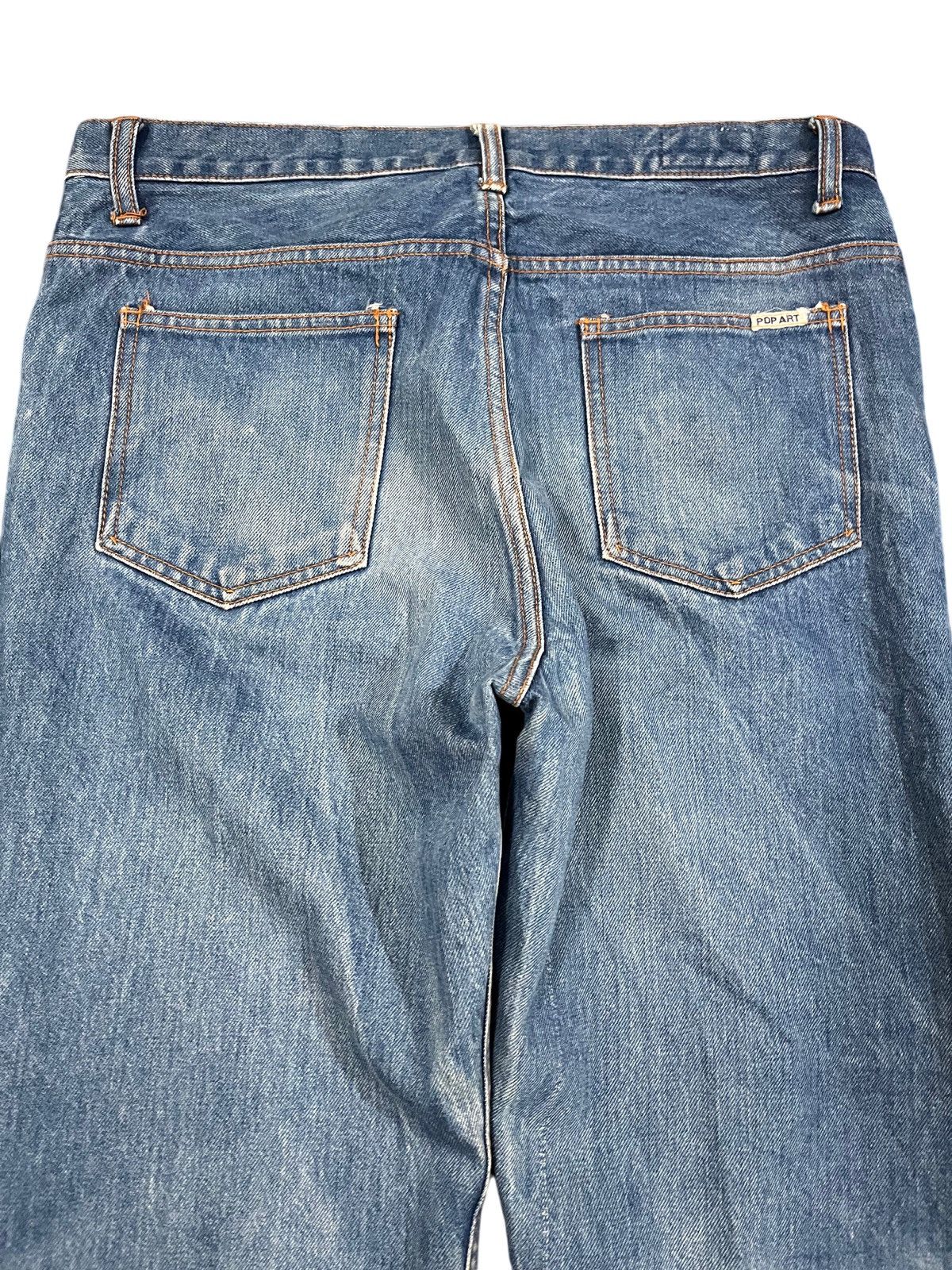Fuck The Population × Japanese Brand × POP MAGAZINE Vintage Japanese Brand Pop Art Distressed Denim Size US 33 - 7 Thumbnail