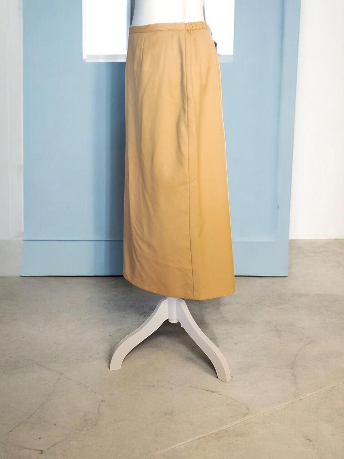 Other Sag Harbor Size 12 Petite Camel Wool Skirt Size 34" / US 12 / IT 48 - 4 Thumbnail