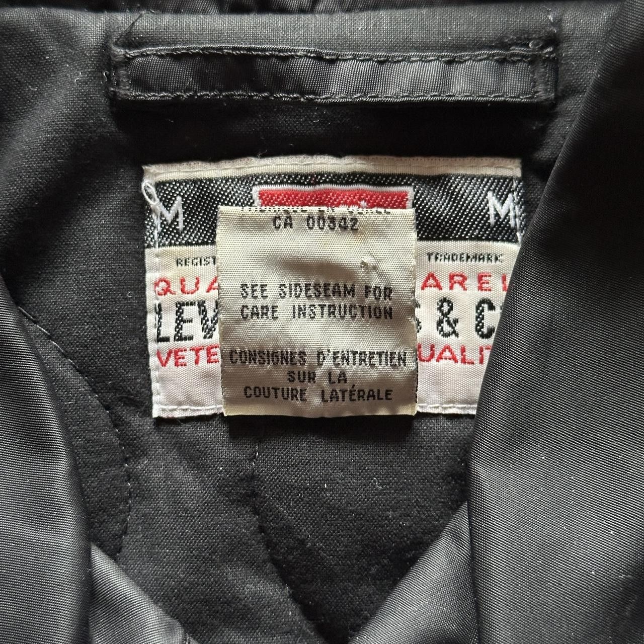 Levi's vintage 90s levis black flight bomber jacket Size US L / EU 52-54 / 3 - 6 Thumbnail