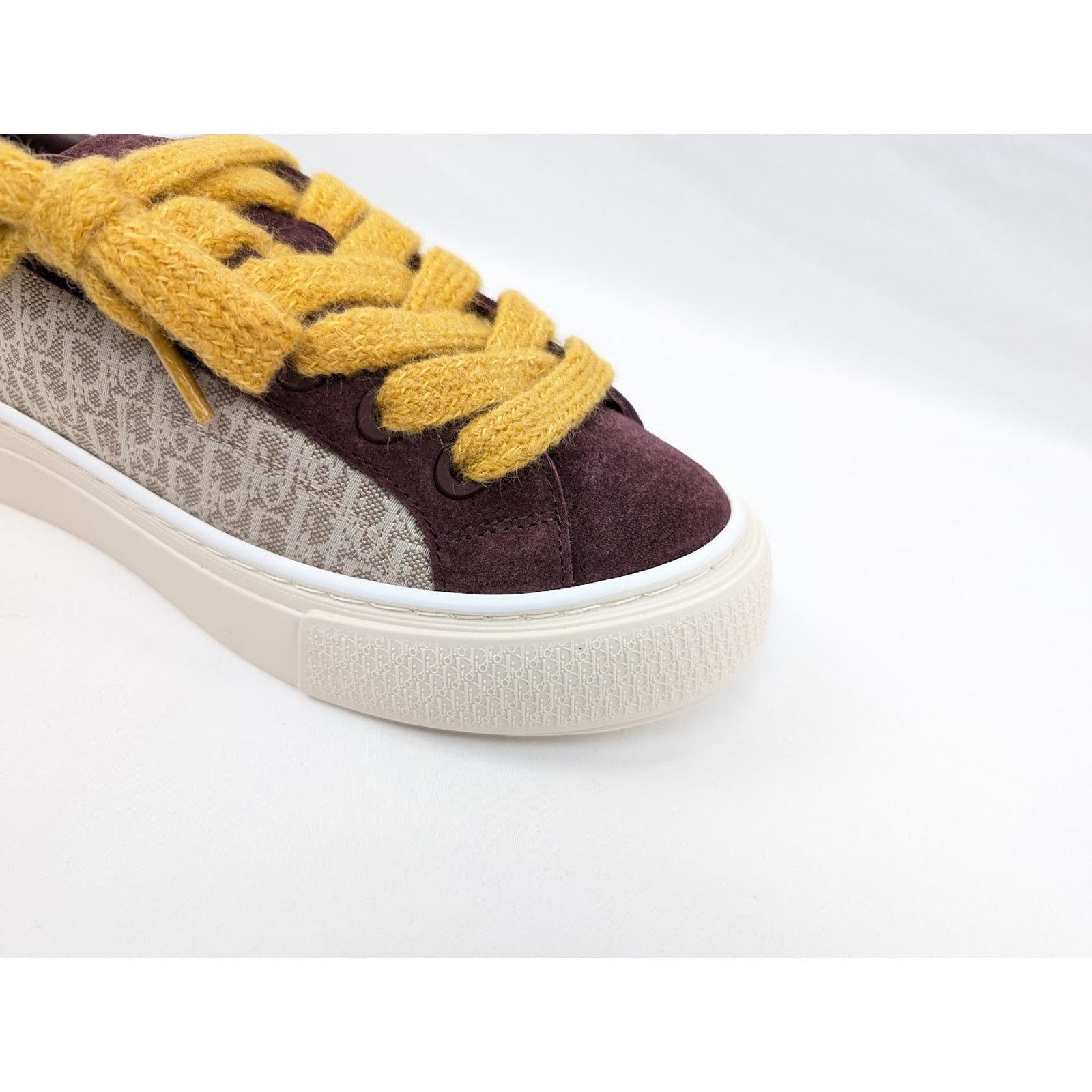 Dior o1rshd1 B33 Tennis Low-Top Sneakers in Violet/Beige Size US 8 / EU 41 - 3 Thumbnail