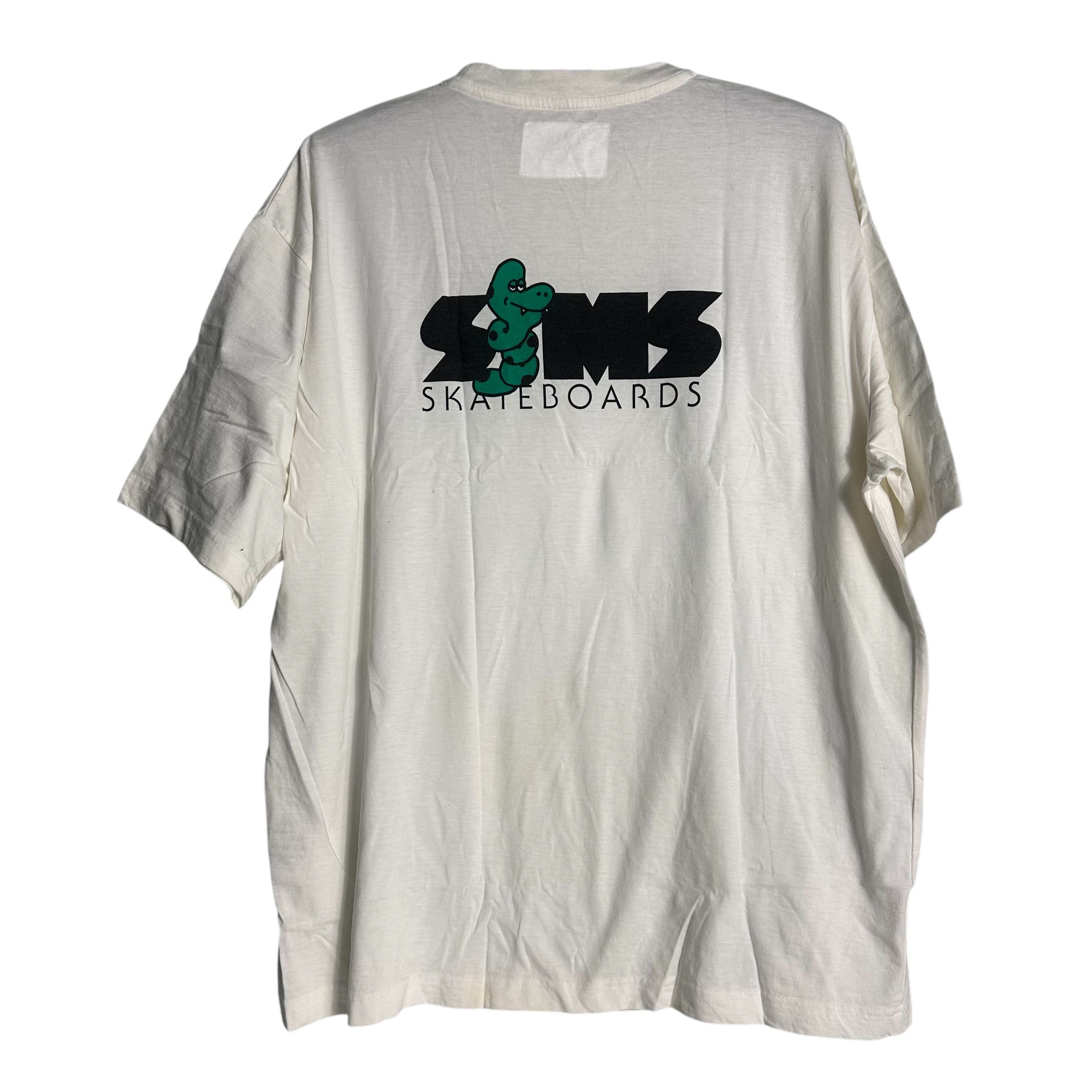 Other 🔥RARE🔥Vintage Sims Skateboard Spell Out T-shirt Size US L / EU 52-54 / 3 - 1 Thumbnail