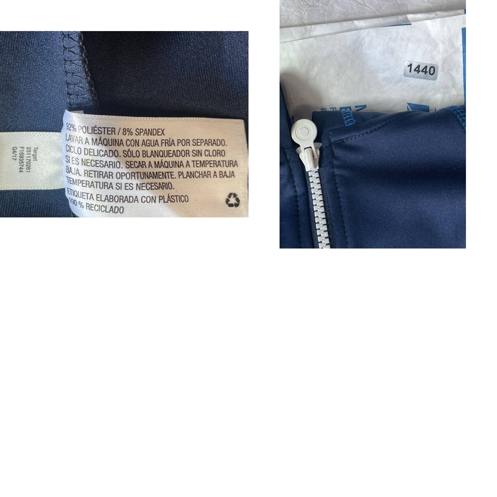Hunter NWT Hunter Full Zip Sleeveless Hoodie Dress Womens 3X Navy Blue Collared Zip Jacket Dress Women's Sleeveless Short Zip Vest? Size XXL / US 16-18 / IT 52-54 - 9 Thumbnail