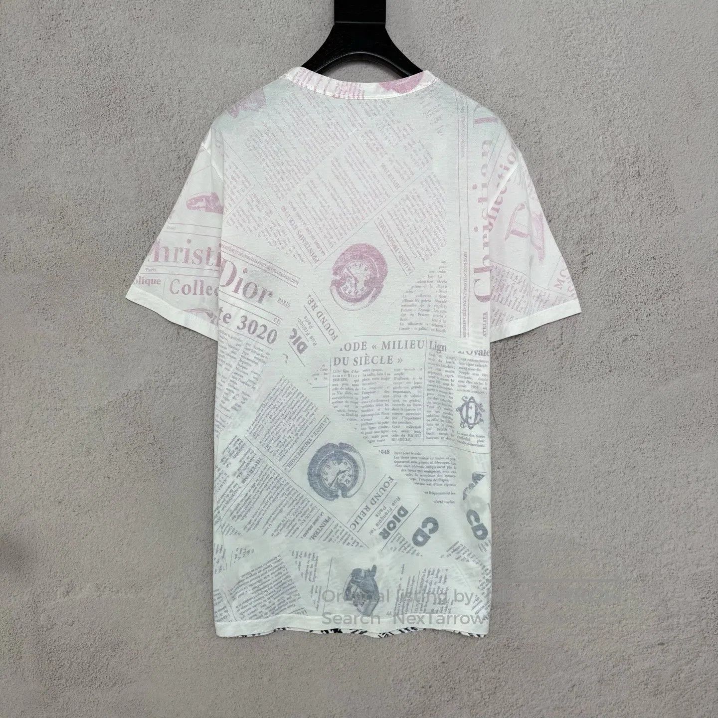 Dior Dior Newspaper-printed short-sleeved shirt Size US XXS / EU 40 - 2 Thumbnail