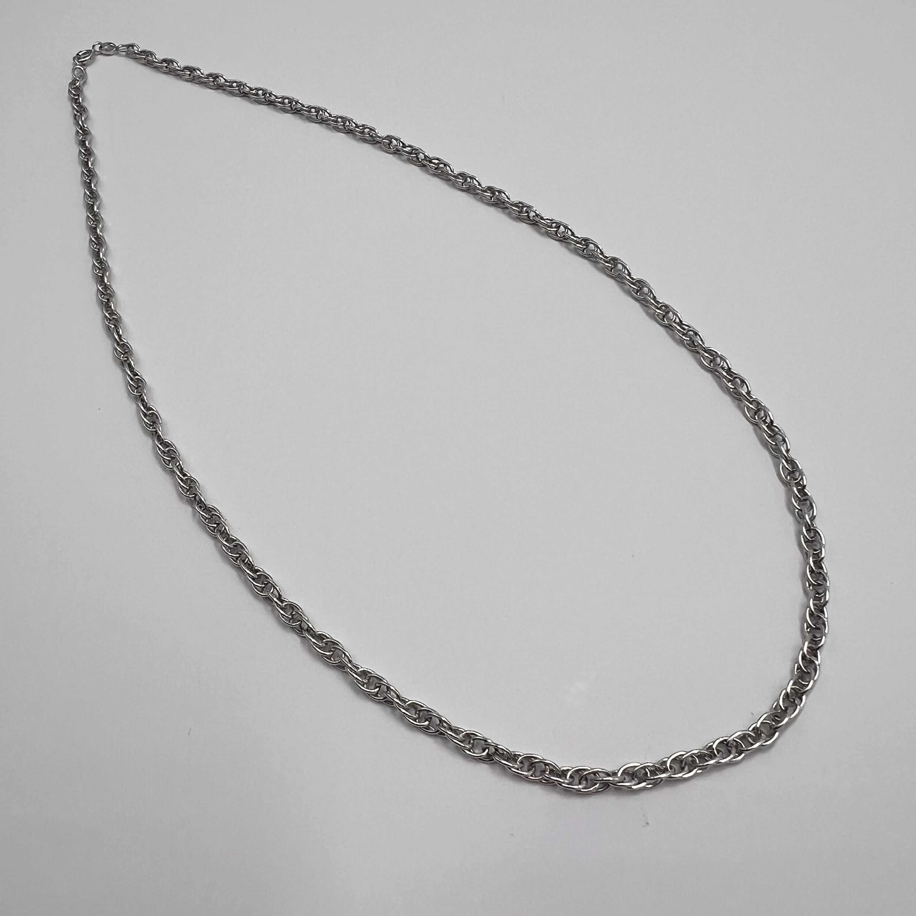 Sterling Silver Vintage Chain Necklace Sterling Silver 925 Signed 12.04gr Size ONE SIZE - 5 Thumbnail