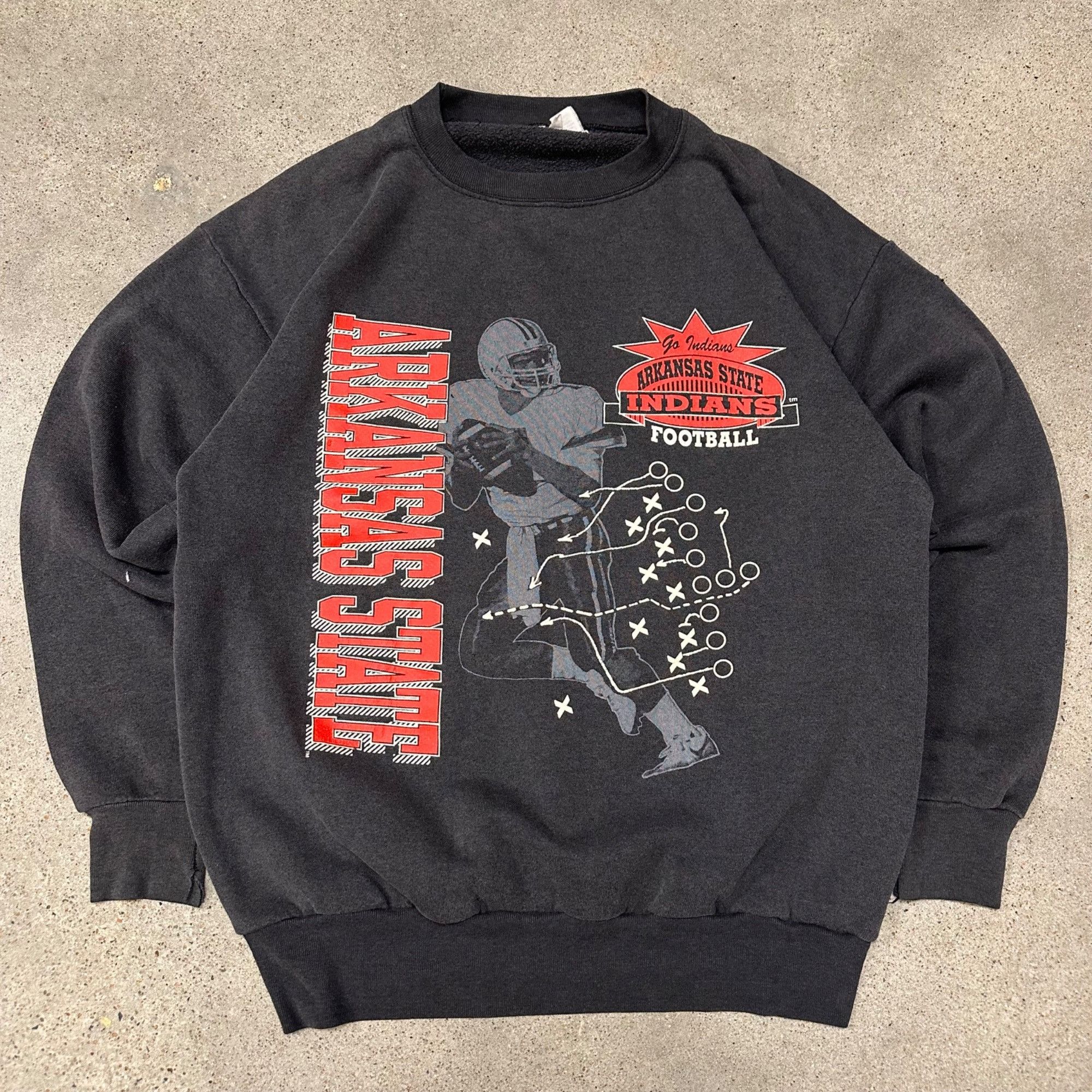 Vintage Vintage 80s Arkansas State University Football Sweatshirt Size US L / EU 52-54 / 3 - 1 Thumbnail