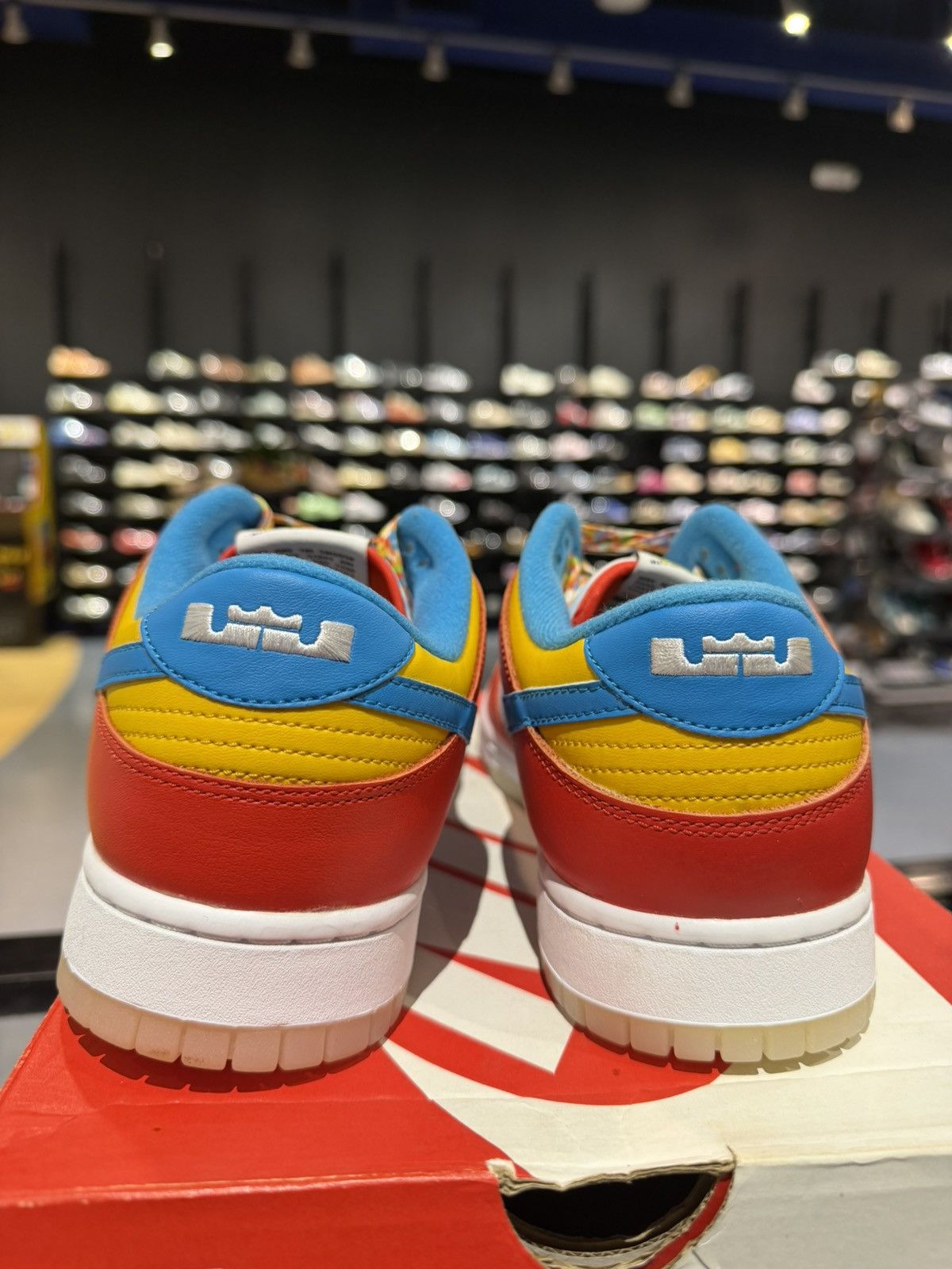 Nike Size 10 - Nike Dunk Low Fruity Pebbles Lebron James Size US 10 / EU 43 - 4 Thumbnail