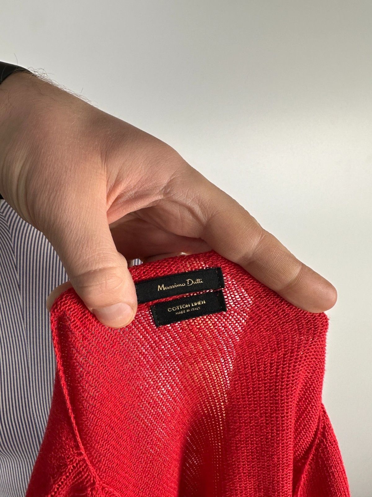 Massimo Dutti Massimo Dutti Linen Knited Long Sleeve Womens Red Size M Size M / US 6-8 / IT 42-44 - 7 Thumbnail
