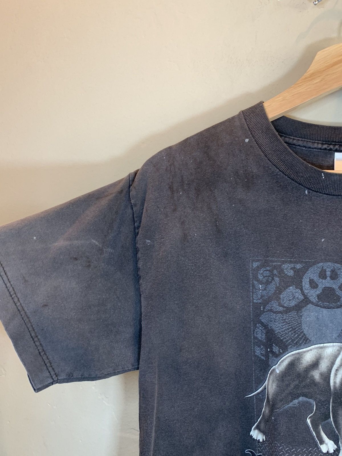 Vintage *RARE* Vintage 90’s Rude Dogs Pitbull Thrashed Faded T-Shirt Size US S / EU 44-46 / 1 - 5 Thumbnail