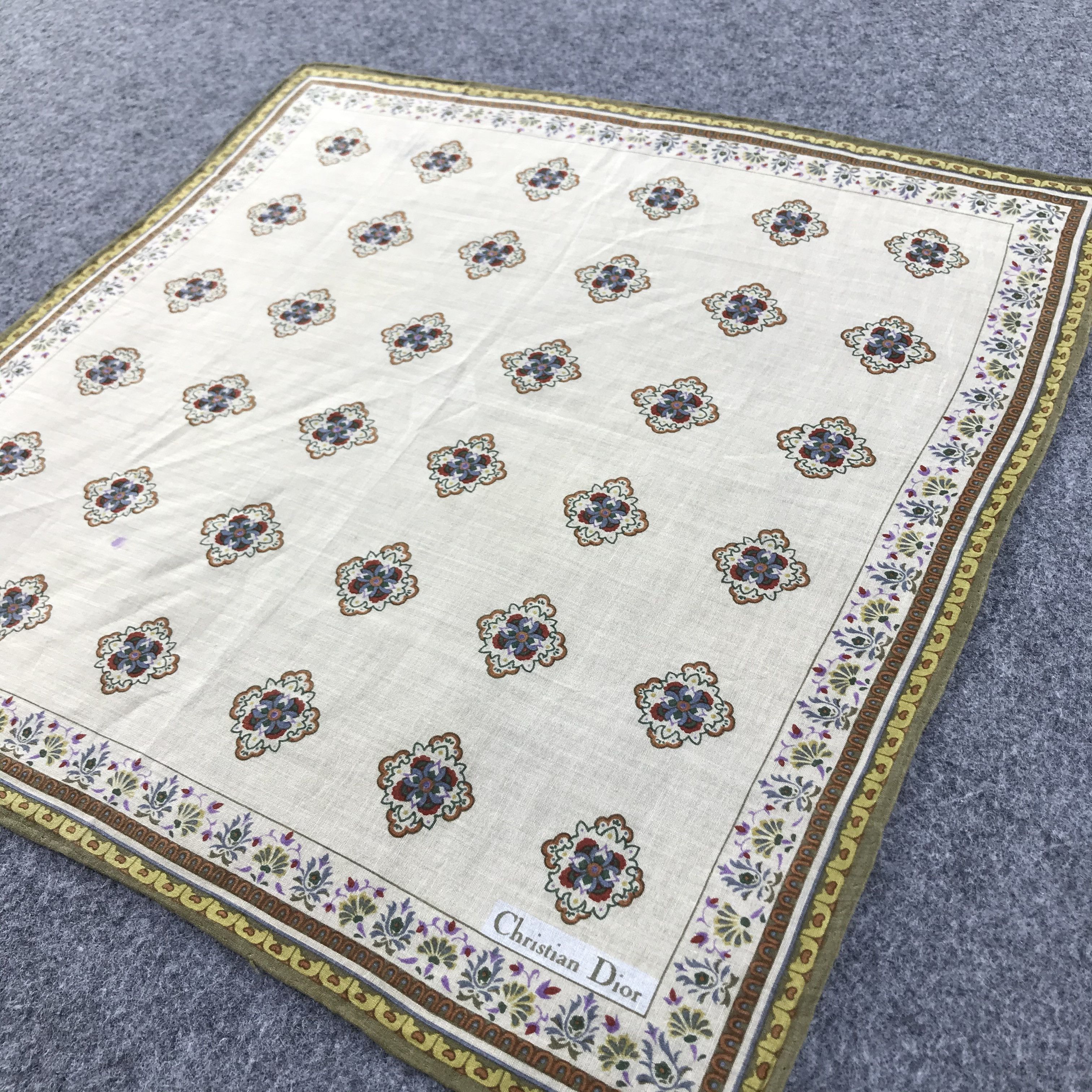 Christian Dior Monsieur Christian Dior Handkerchief Neckerchief Bandana H499 Size ONE SIZE - 2 Thumbnail