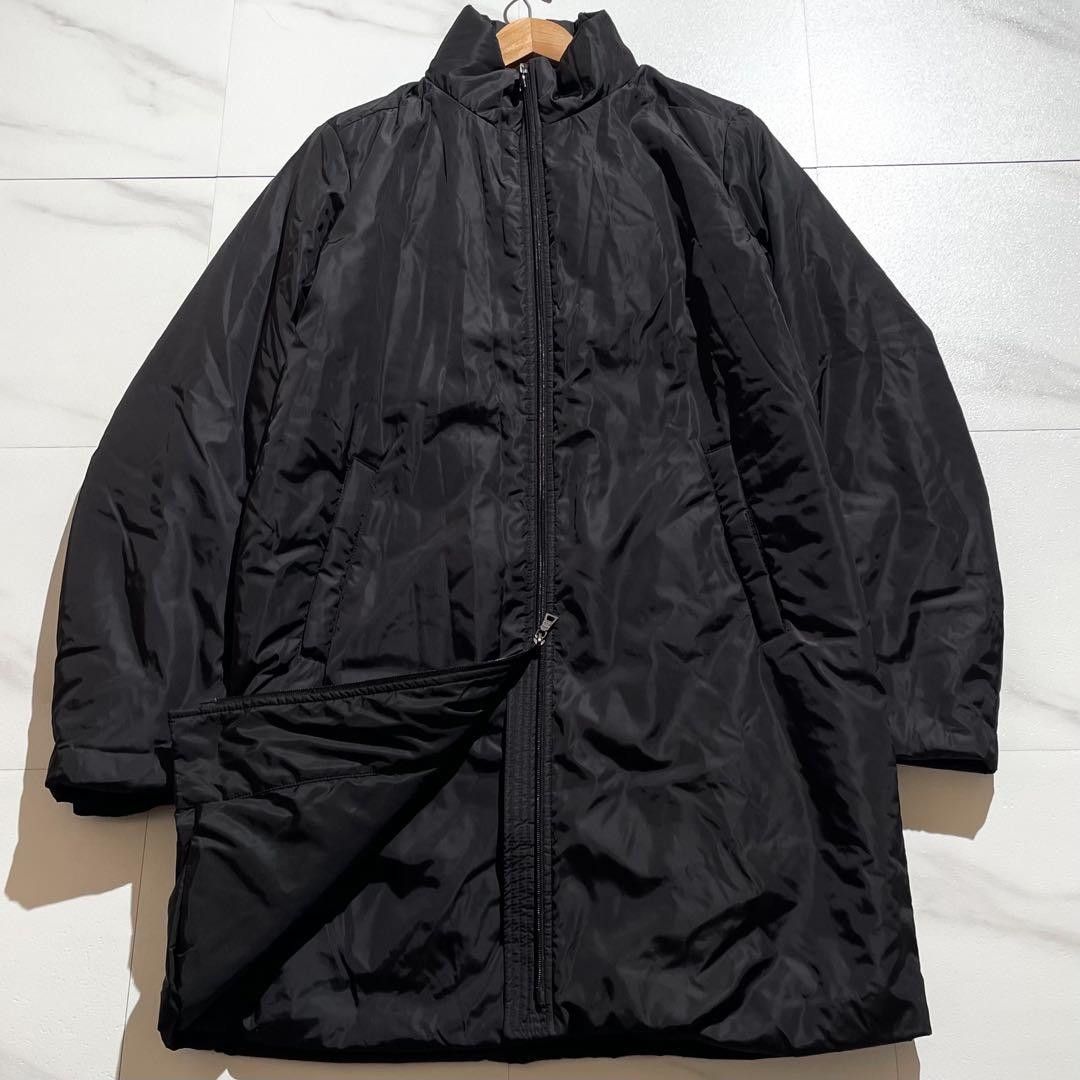 PRADA Padded Coat Nylon Black Size M