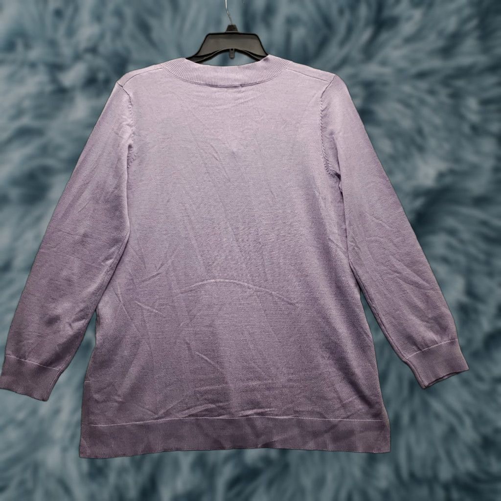 Melissa Melissa Paige Sweater Womens XL Purple Knit Raglan Sleeve Pullover Size XL / US 12-14 / IT 48-50 - 1 Thumbnail