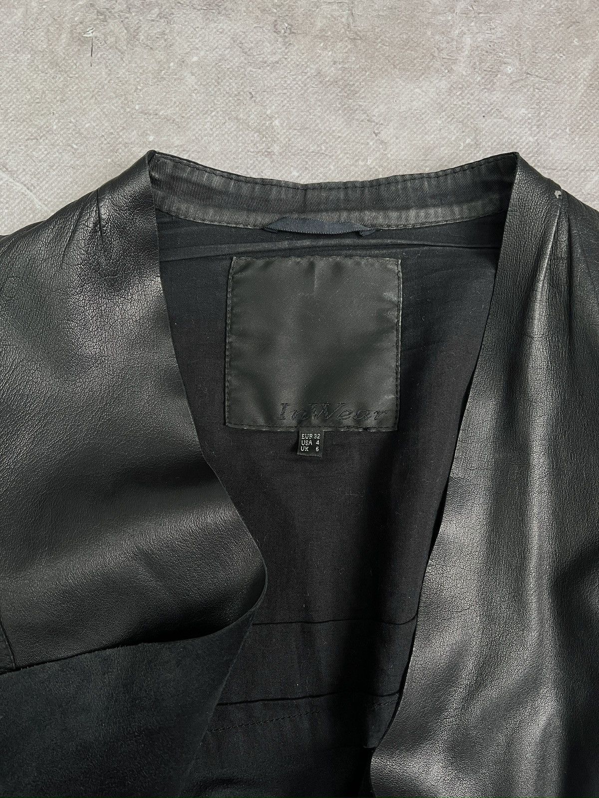Japanese Brand Ann demeulemeester Style Leather Jacket 2000’s avant garde Size S / US 4 / IT 40 - 8 Thumbnail