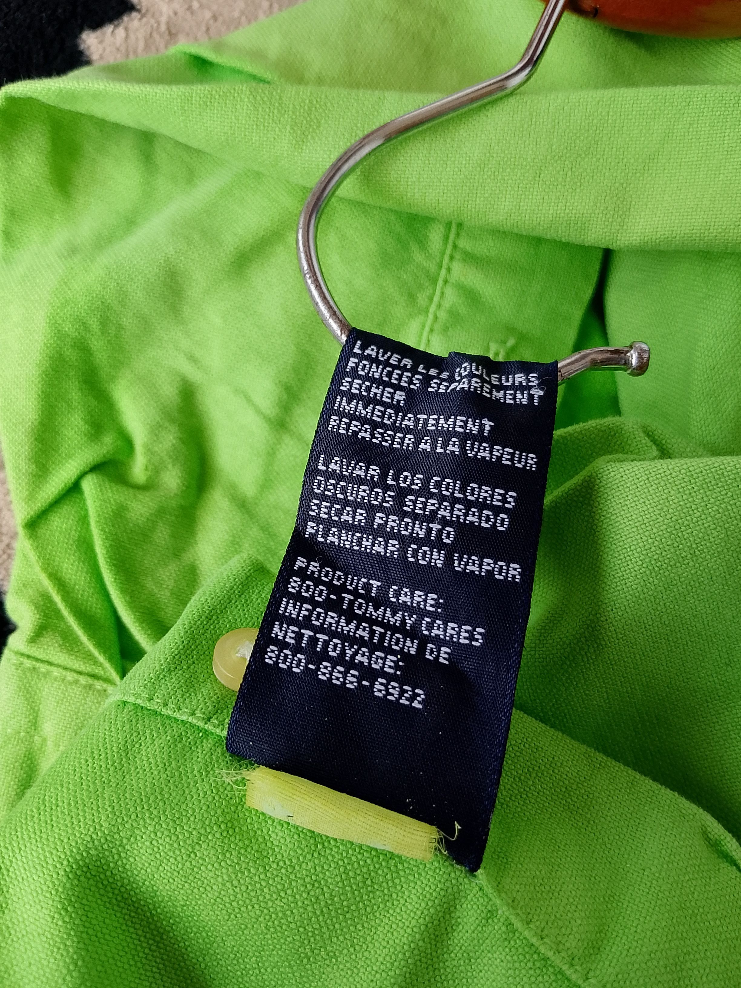 Tommy Hilfiger Vintage Tommy Hilfiger Lime Green Oxford Button Down Shirt Size US M / EU 48-50 / 2 - 7 Thumbnail