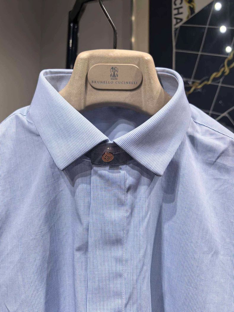 Givenchy Givenchy G Shirt / Shirt Blue Glen Plaid Size US S / EU 44-46 / 1 - 3 Thumbnail