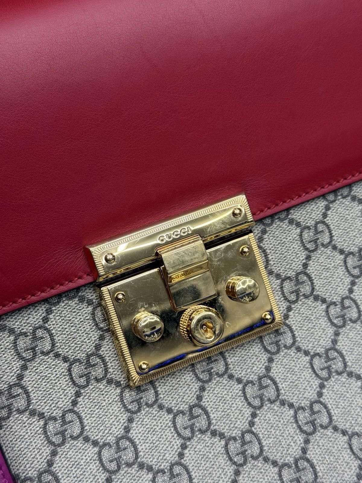 Gucci Gucci GG Supreme Handbag Shoulder Bag Padlock Purse $2300 Size ONE SIZE - 6 Thumbnail