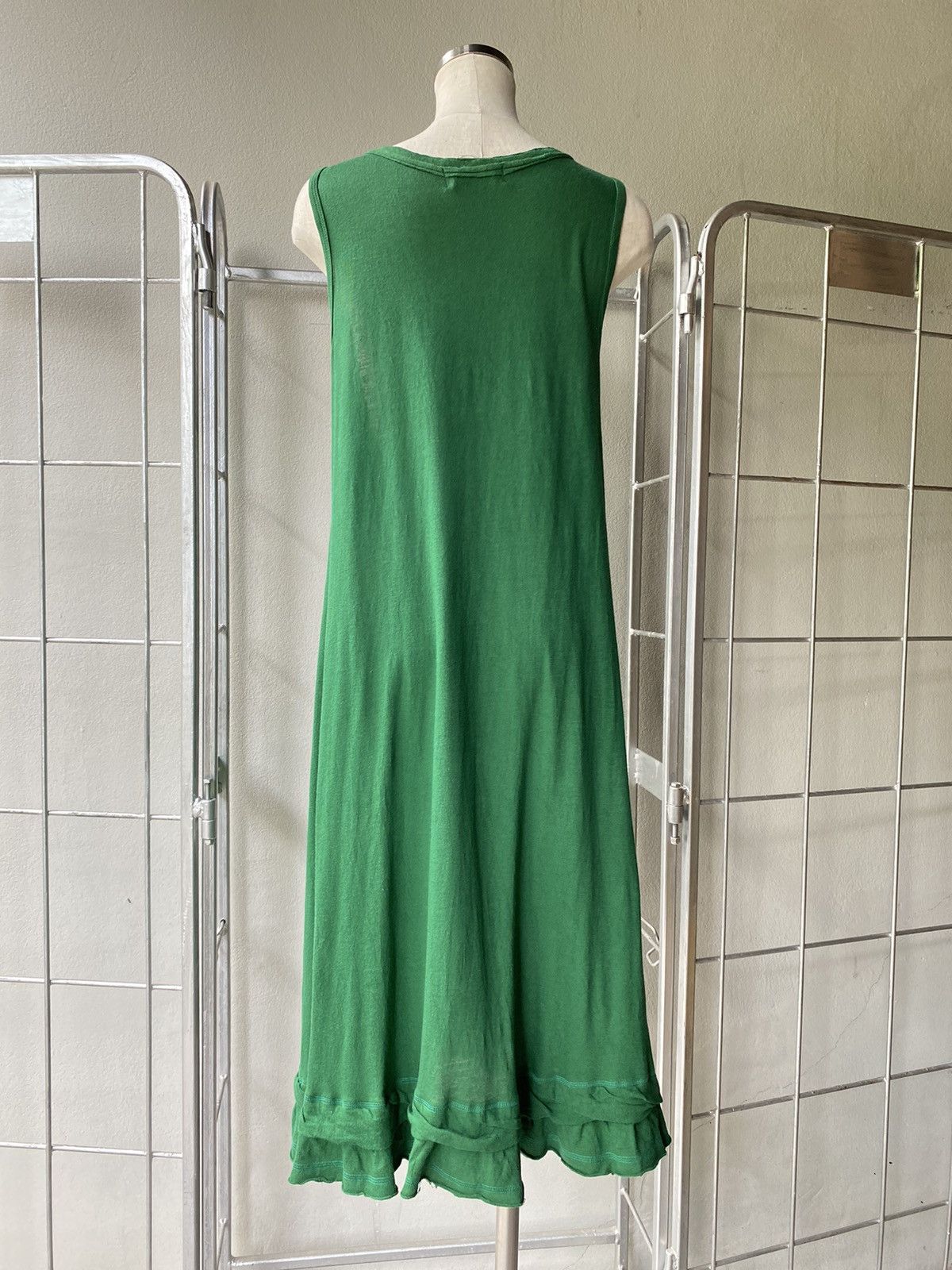 Zucca ZUCCA Green Layered-Hem Maxi Dress. Size M / US 6-8 / IT 42-44 - 3 Thumbnail