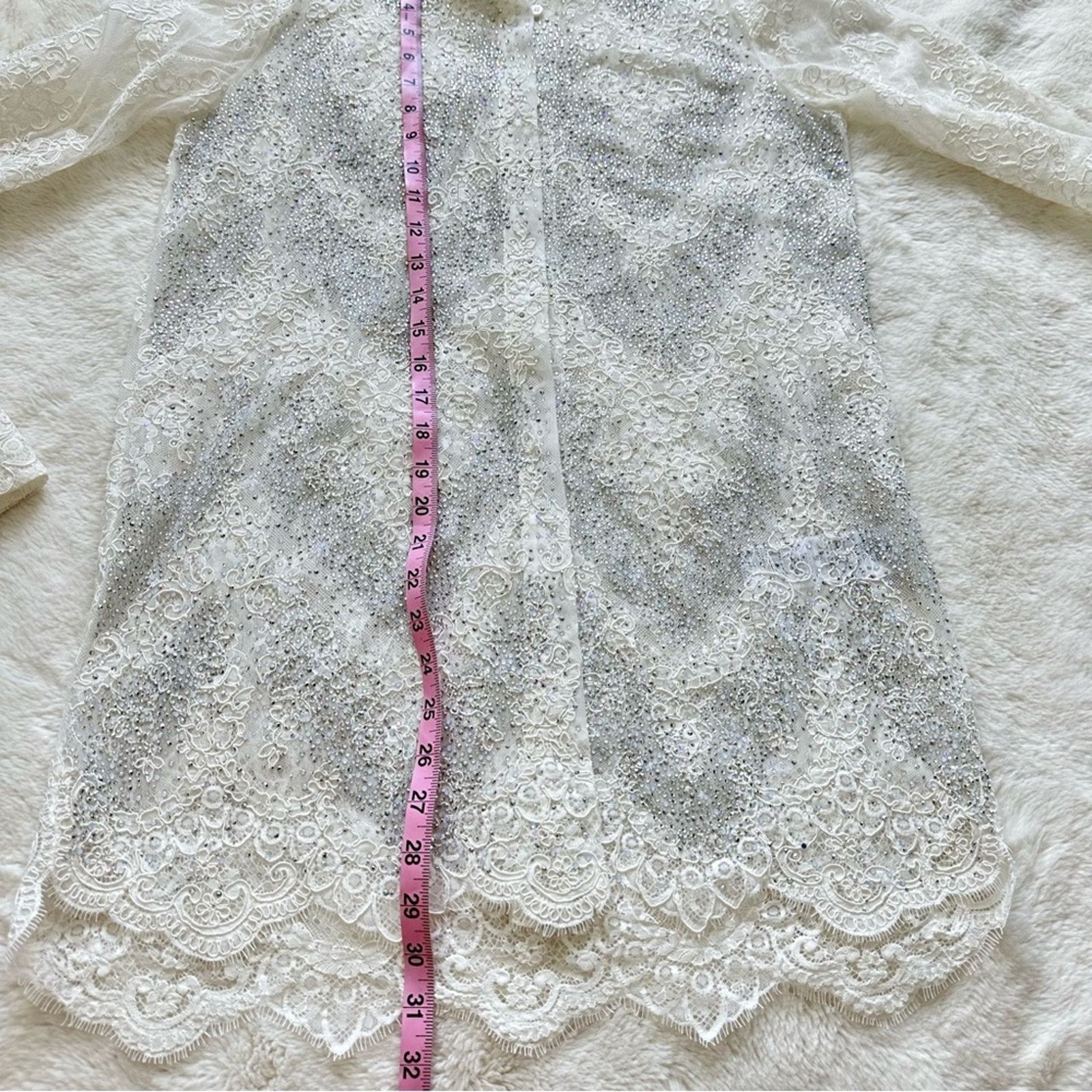 Ermanno Scervino NEW!!! Ermanno Scervino blouse 40IT or 4 US Retail 1650$ Size S / US 4 / IT 40 - 10 Thumbnail