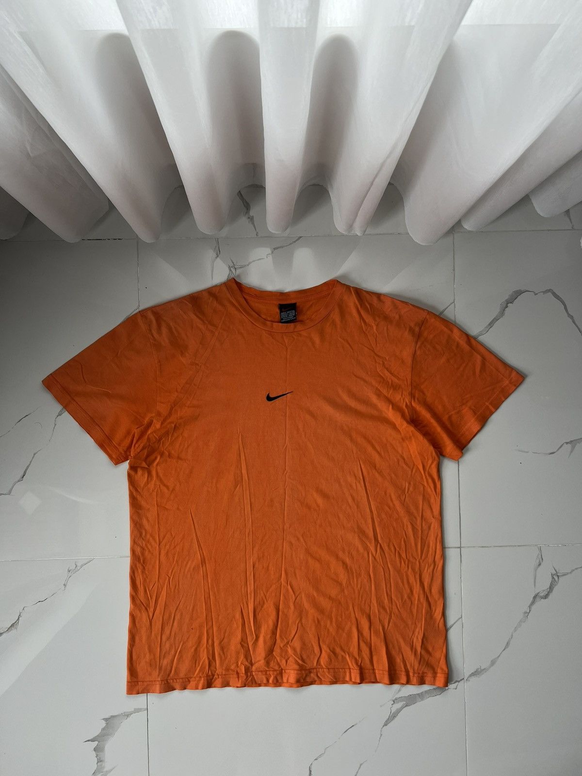 Nike × Vintage 00’s NIKE CENTR SWOOSH LOGO RARE RETRO TEE Y2K Size US XL / EU 56 / 4 - 1 Thumbnail