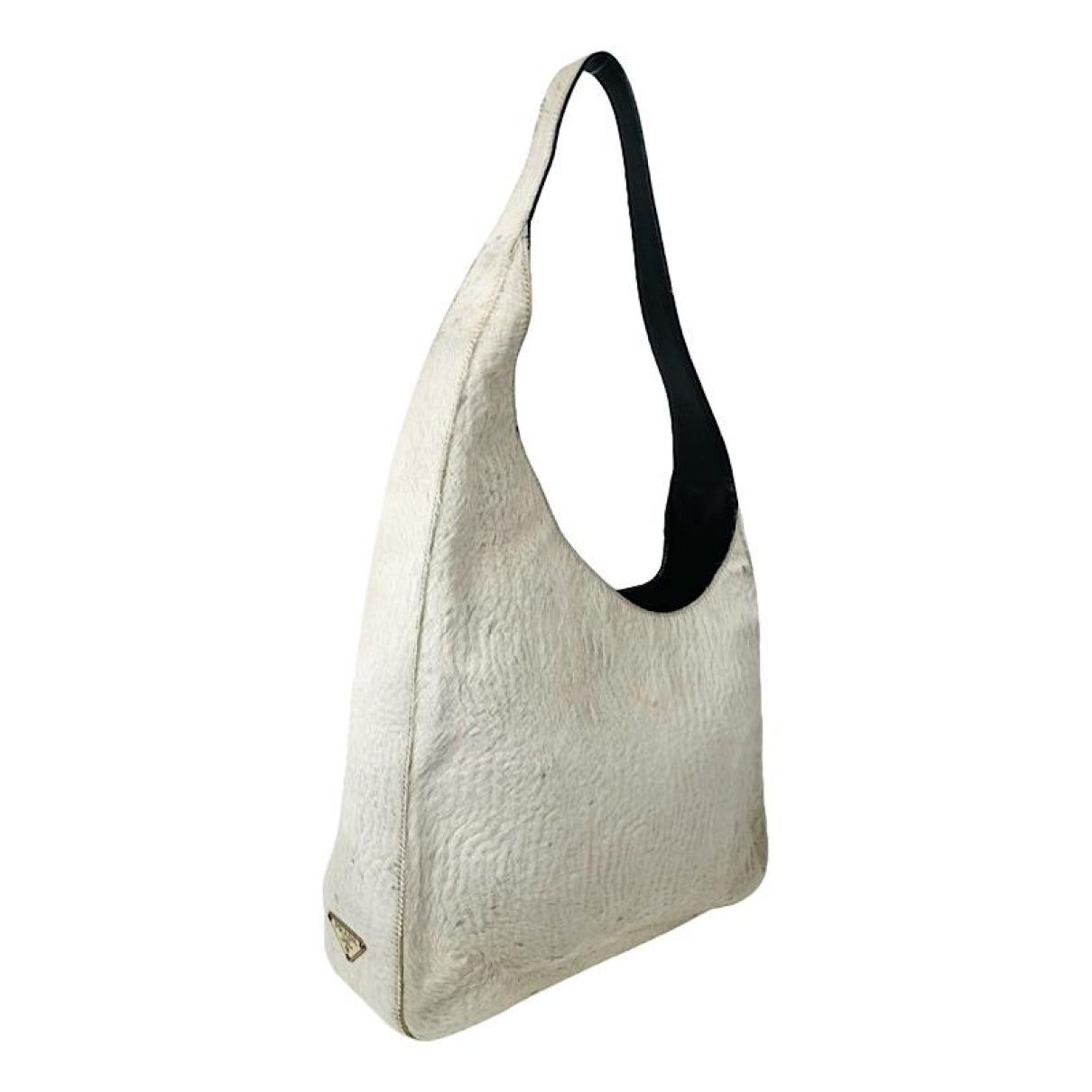 Prada Cleo White Fur Handbag Size ONE SIZE - 1 Thumbnail