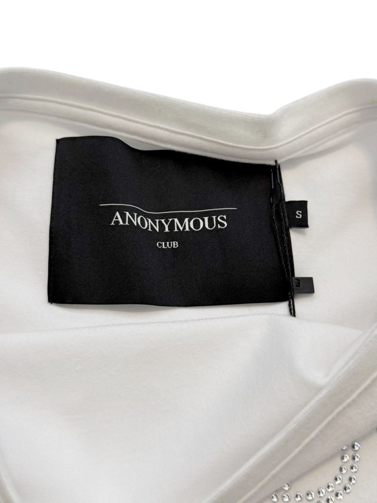 Anonymous Club Couture Crystal Logo Baby Shirt Crop Top Size S / US 4 / IT 40 - 5 Thumbnail