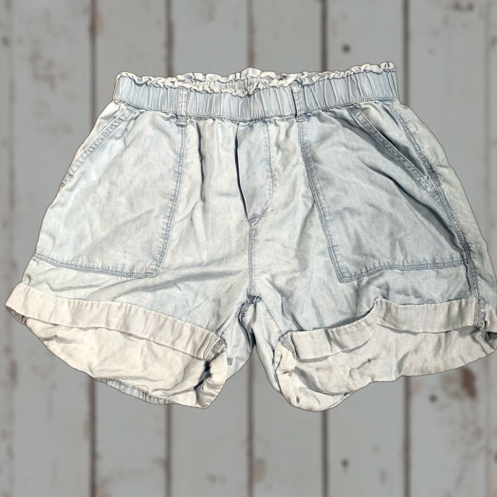 Vintage Aerie Shorts Women S Regular Light Blue Lyocell Athletic Blue Shorts Lyocell Aerie S Women Size 28" / US 6 / IT 42 - 1 Thumbnail