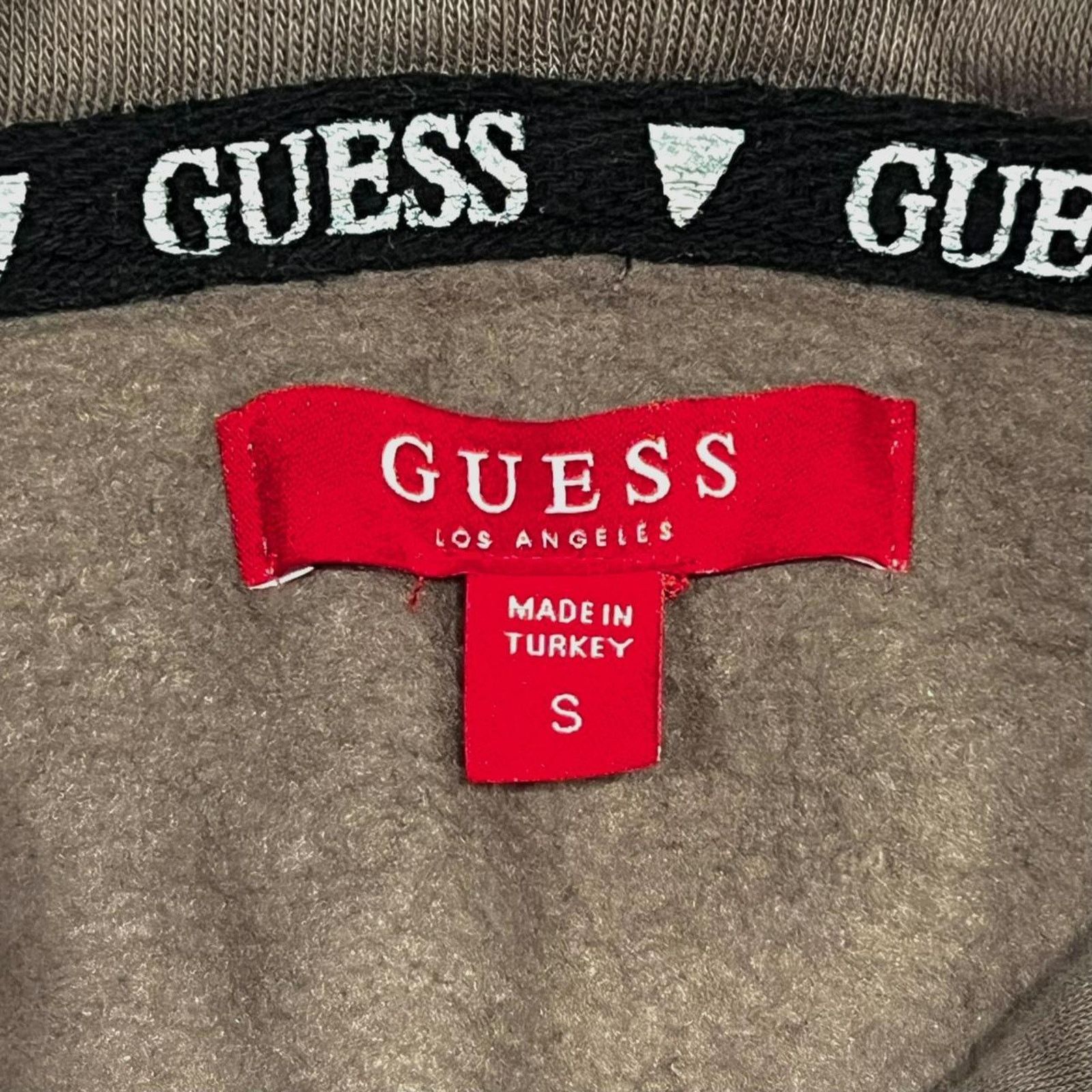 Guess GUESS Los Angeles Chest Logo Light Brown Embroidered Hoodie Size US S / EU 44-46 / 1 - 4 Thumbnail