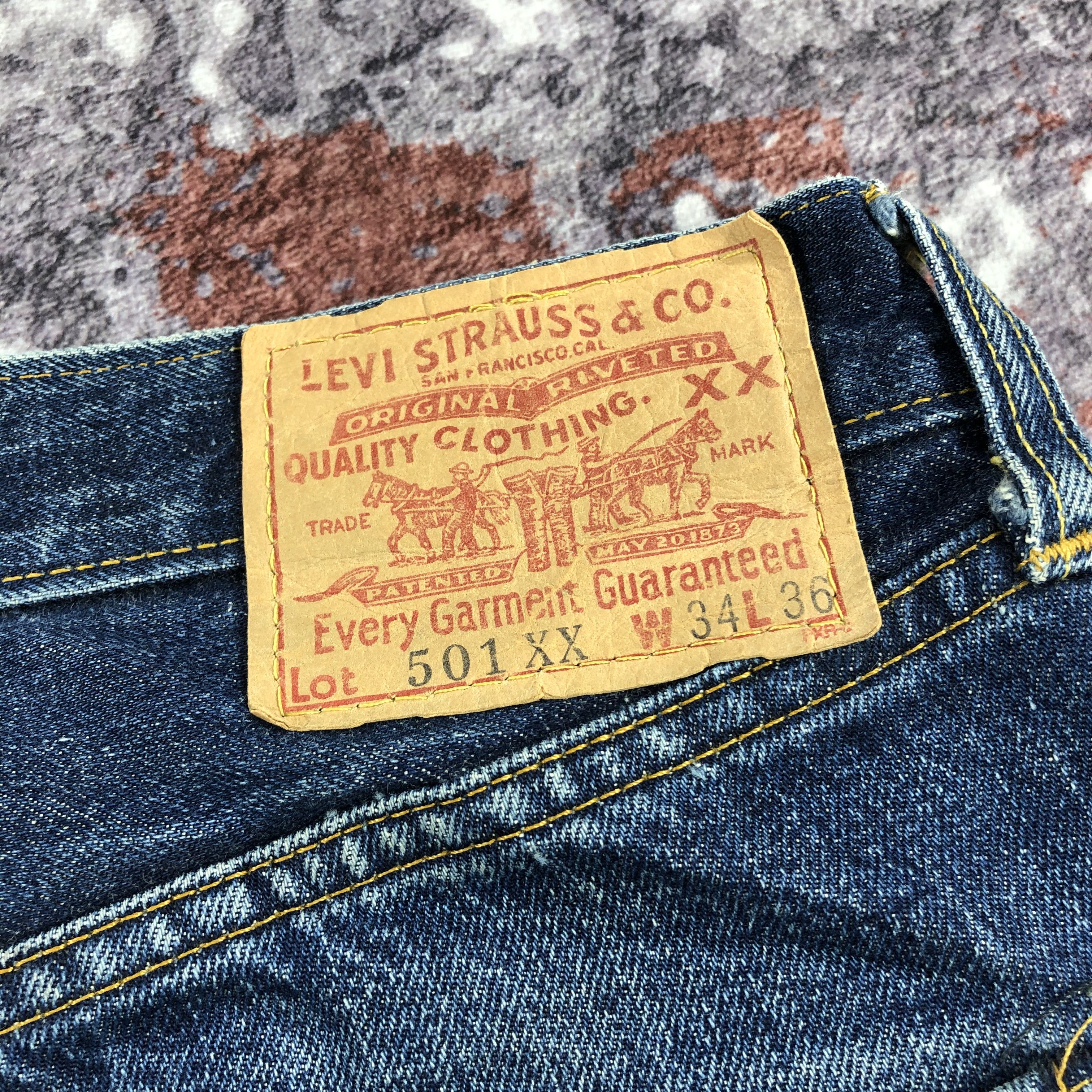Levi's × Vintage Vintage 90s Redline Levis 501 Jeans-JM2150 Size US 32 / EU 48 - 6 Thumbnail