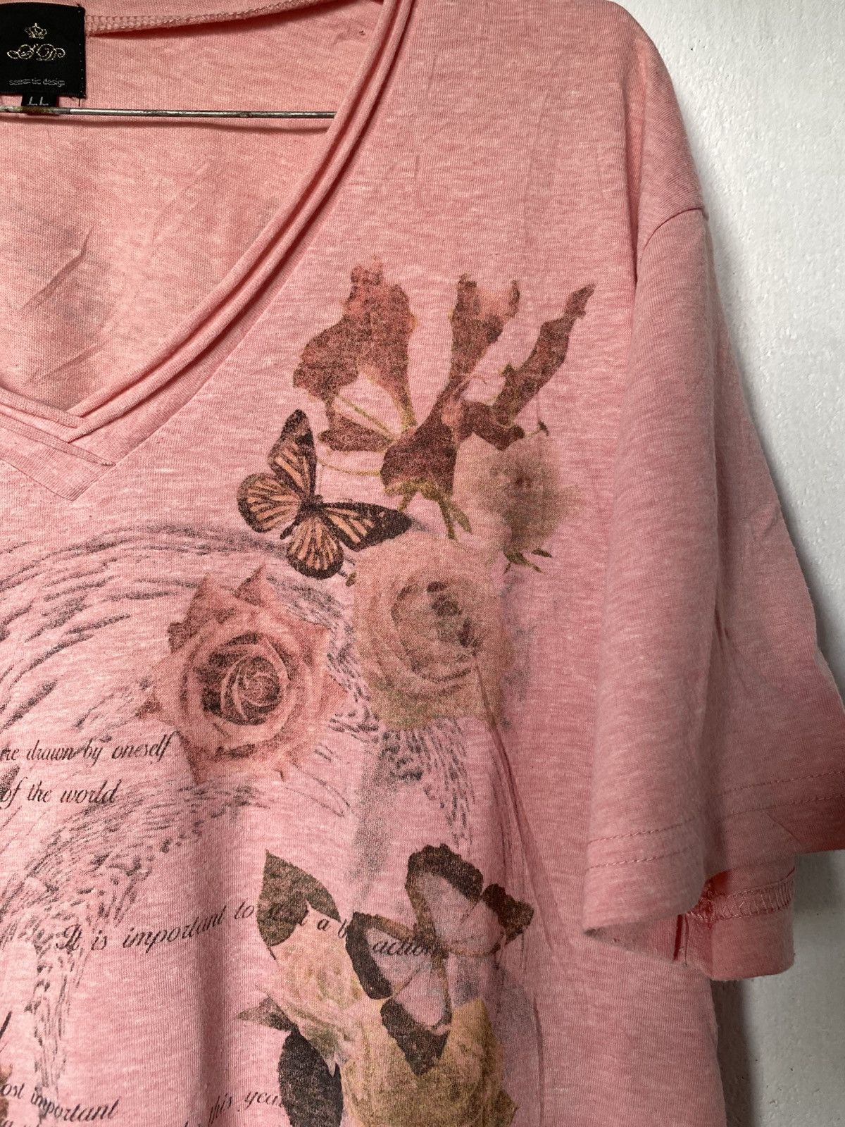 If Six Was Nine × Le Grande Bleu (L.G.B.) × semanticdesign Semantic Desgin Poem Butterfly Flower Tshirt Size US M / EU 48-50 / 2 - 4 Thumbnail