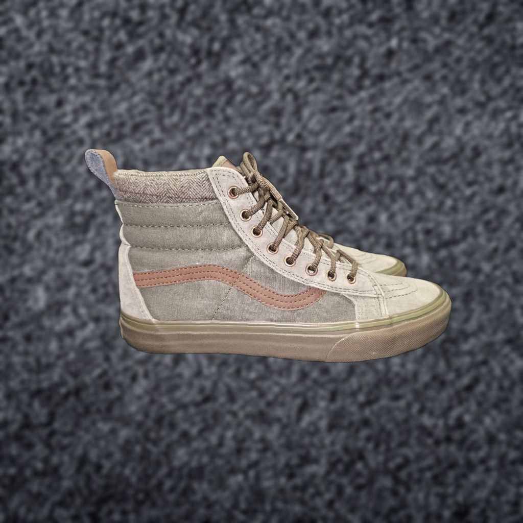 Vans VANS Sk8-Hi MTE Dx Hightop Sneaker Green Suede Lace Up Mens Sz 7 Womens 8.5 High Top Casual Athletic Boots 2022 Vintage No Box Brown 39 7 8.5 Size US 6 / IT 36 - 1 Thumbnail