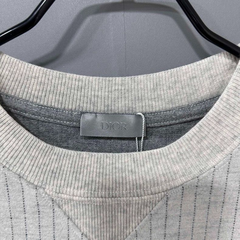 Dior Dior Embroidered Striped Short Sleeve Tee-2505 Size M / US 6-8 / IT 42-44 - 5 Thumbnail