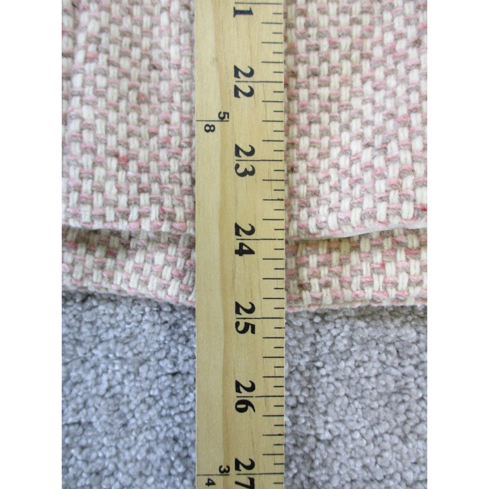 Marina Rinaldi Marina Rinaldi Sweater Womens Knit Wool Collared Full Zip Pink USA 4 Regular Size 4 Wool Knit United States Pattern Solid Size S / US 4 / IT 40 - 8 Thumbnail