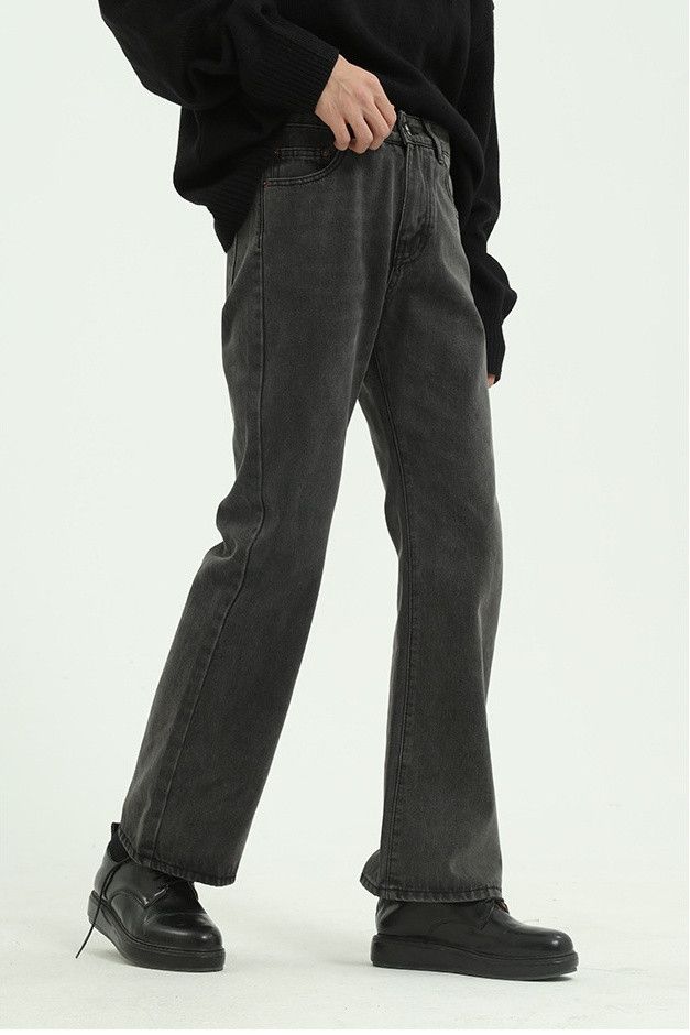 Japanese Brand × Jean Black washed non-stretch bootcut jeans Size US 32 / EU 48 - 5 Thumbnail