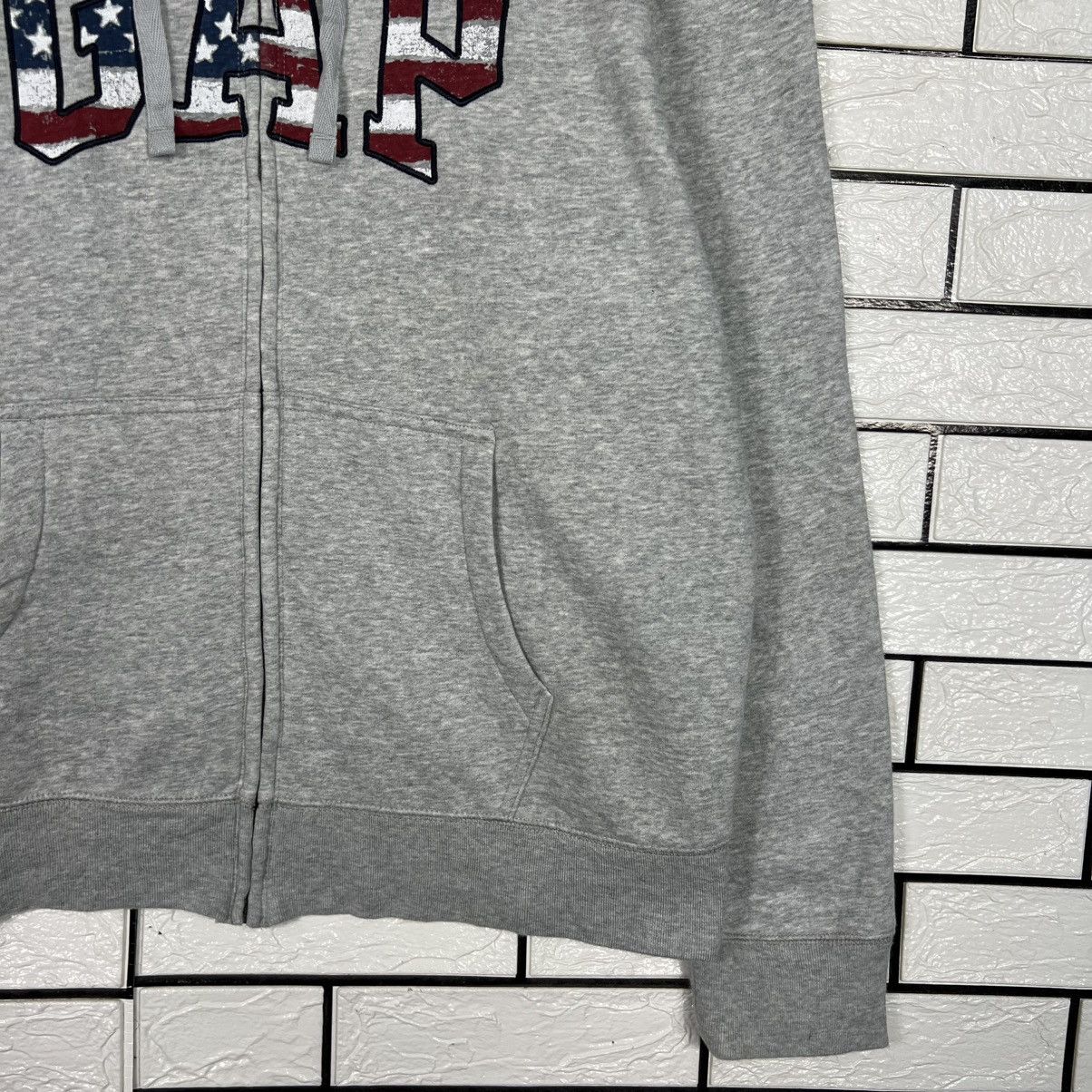 Gap GAP American Flag Big Logo Hoodie Sweatshirt #4309-C195 Size US XL / EU 56 / 4 - 6 Thumbnail