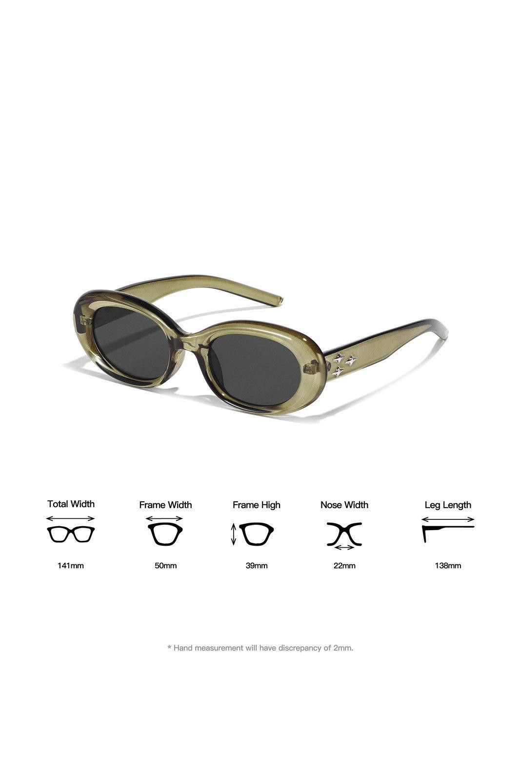 Japanese Brand Vtg Y2k Avant Garde Small Oval Sunglasses Black Unisex OS Size ONE SIZE - 7 Thumbnail