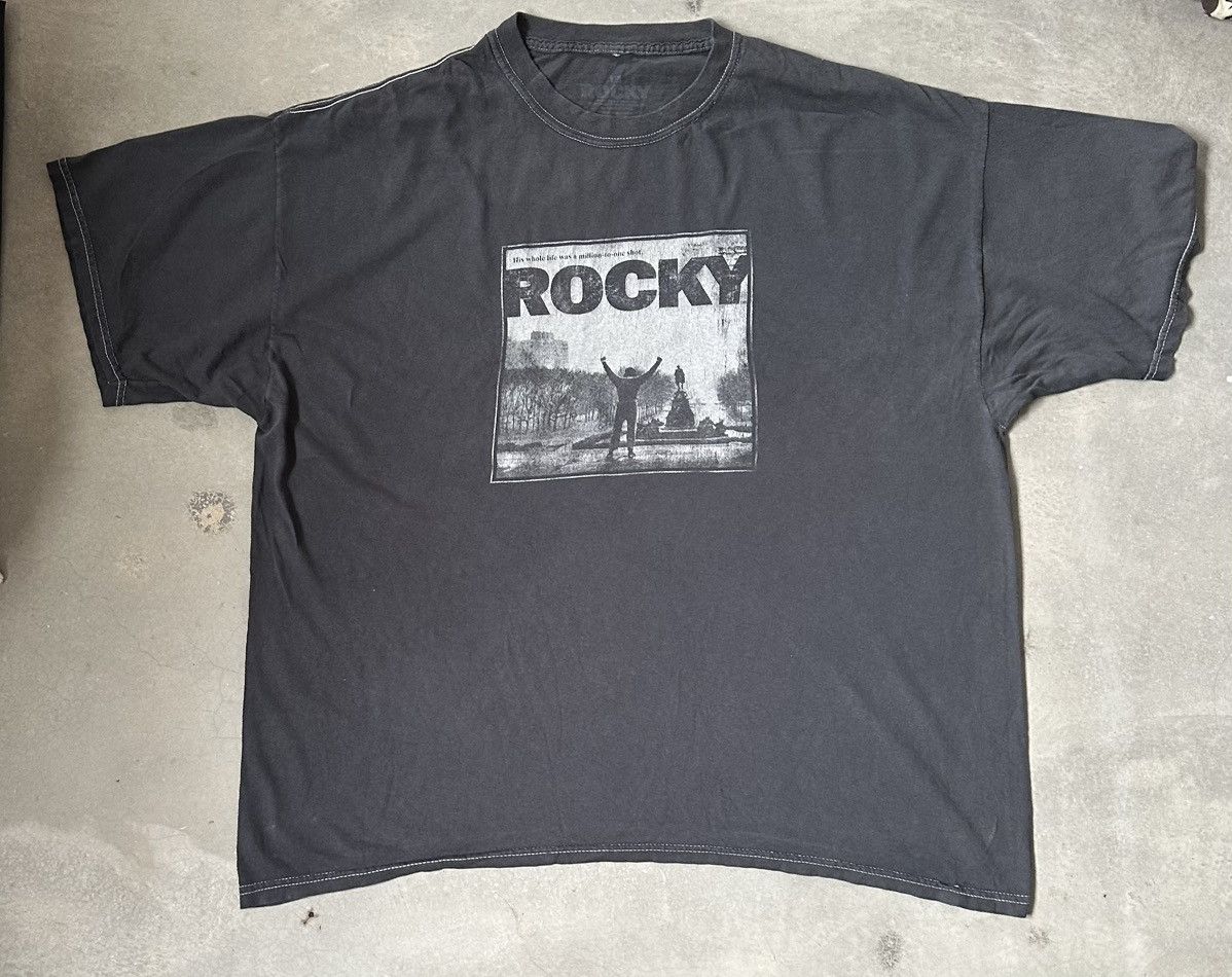 Vintage VINTAGE ROCKY MOVIE TEE Size US XL / EU 56 / 4 - 1 Thumbnail