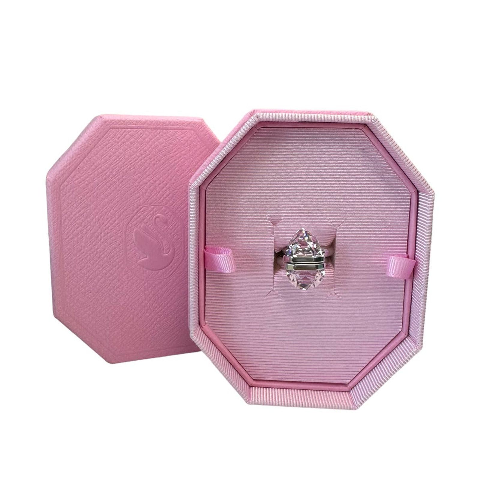 Swarovski Swarovski Lucent ring Magnetic, Pink 4 3/4 USA Size ONE SIZE - 2 Thumbnail
